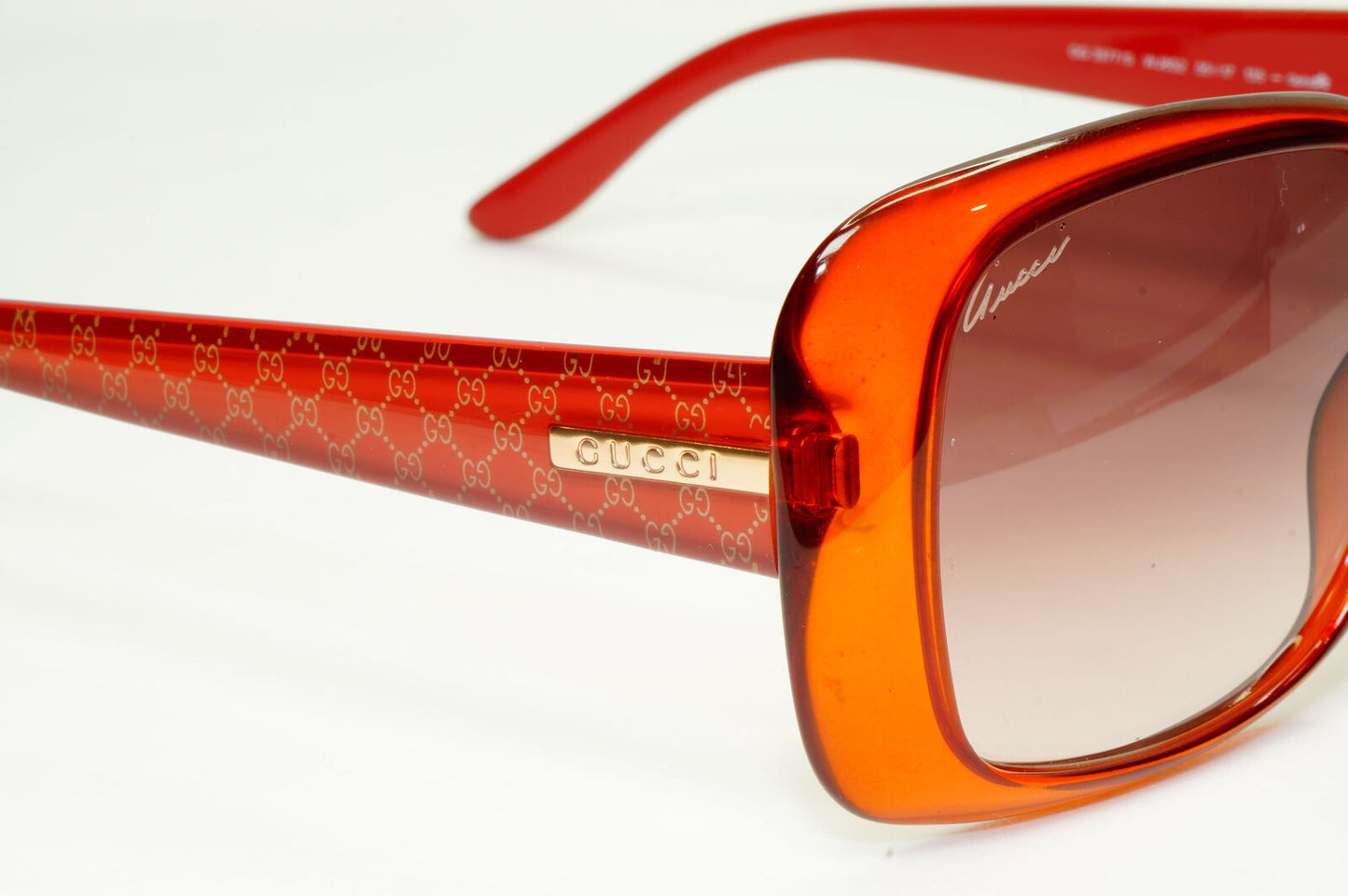 Gucci 2008 Sunglasses Monogram Vintage Brown Gradient GG 3577/S WJ8S2 130423