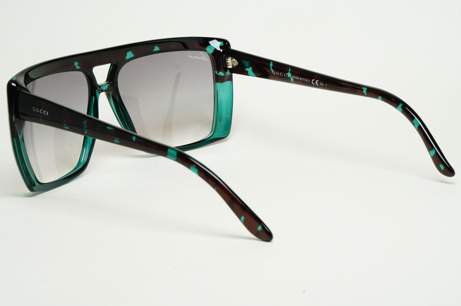 Gucci Sunglasses 2010 Vintage Unisex Turquoise Havana Grey GG 3532/S 396O0 59mm