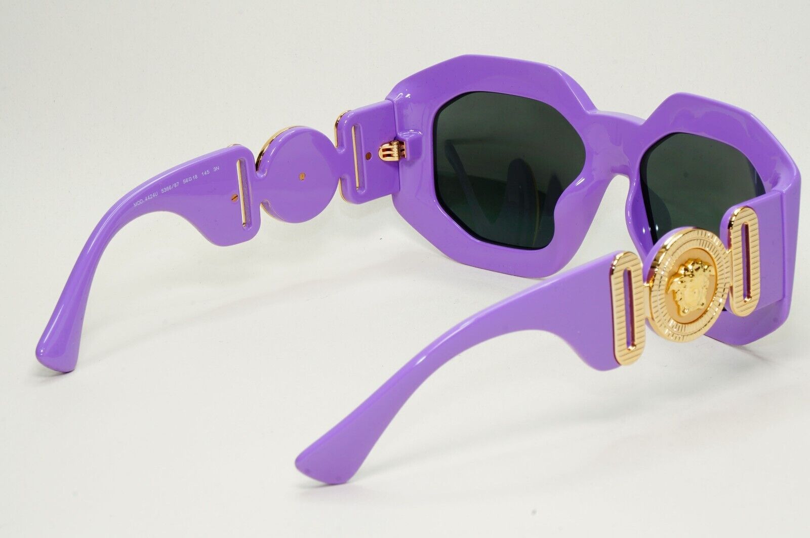 Versace Sunglasses Oversized Medisa Lilac Purple Grey MOD VE 4424U 5366/87 56mm