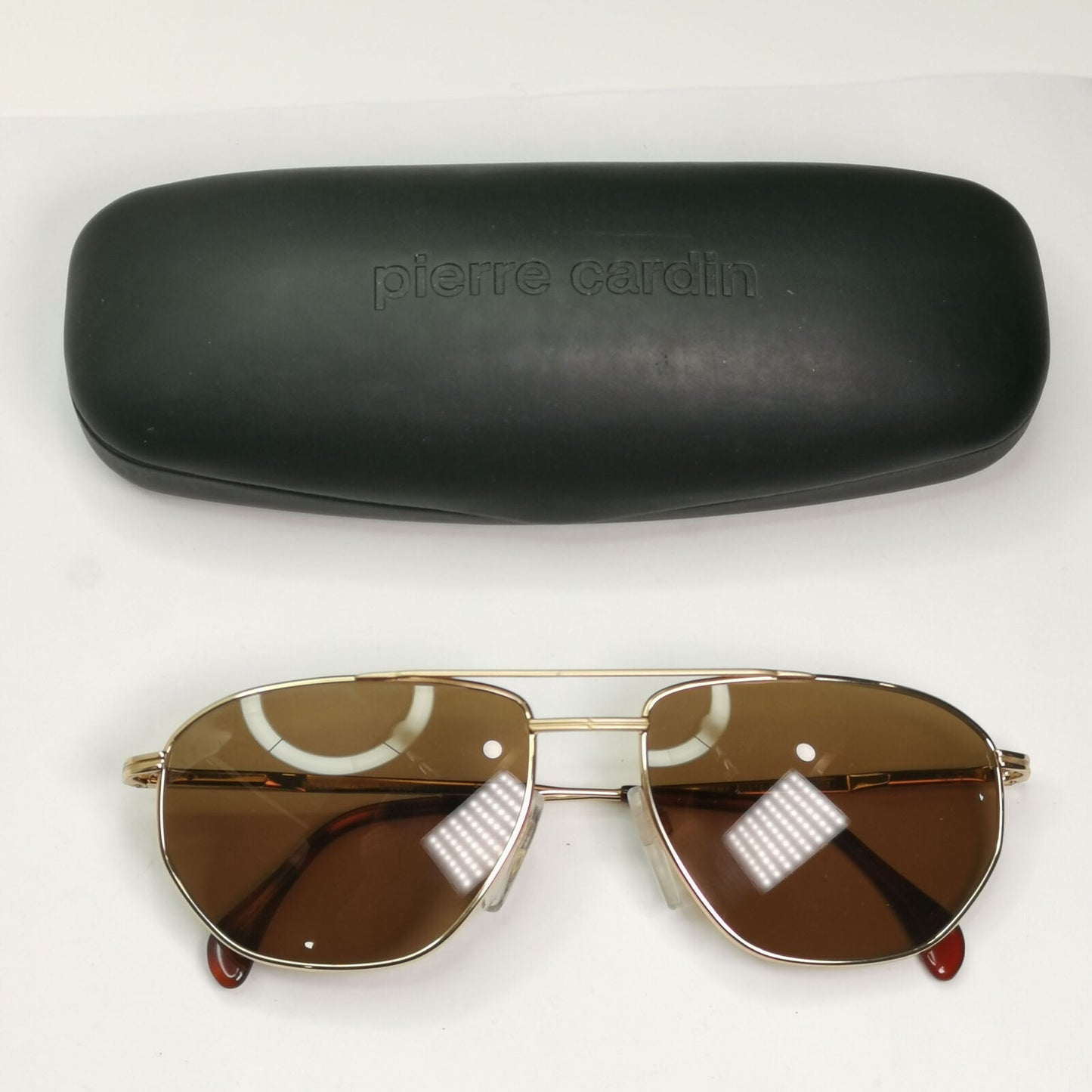 Silhouette 1990s Austria Vintage Sunglasses Gold Pilot Brown M7217 V6050 030123