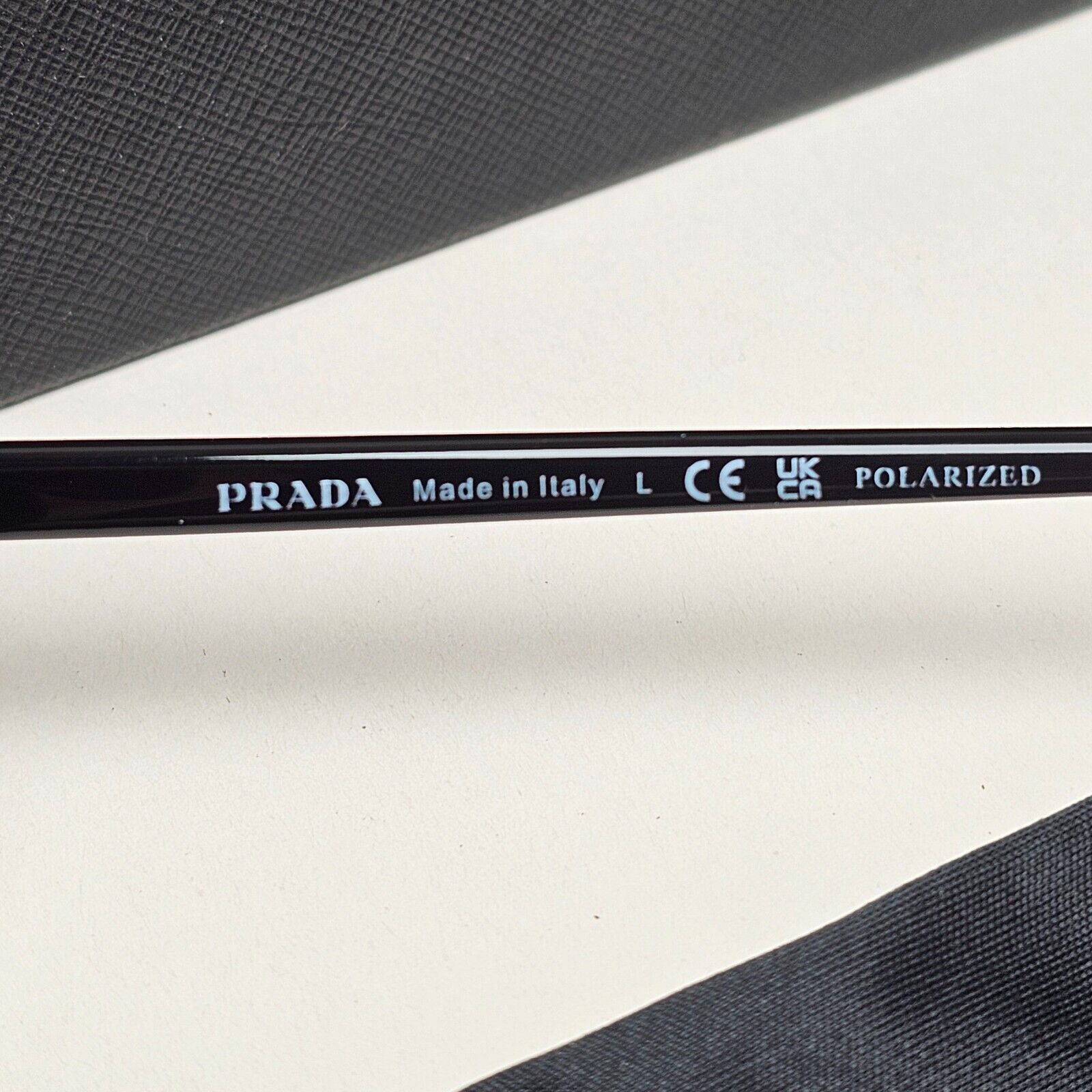Prada Sunglasses Polarized Black Dark Grey Cat Eye PR01VS SPR 01V 1AB-5Z1 110225