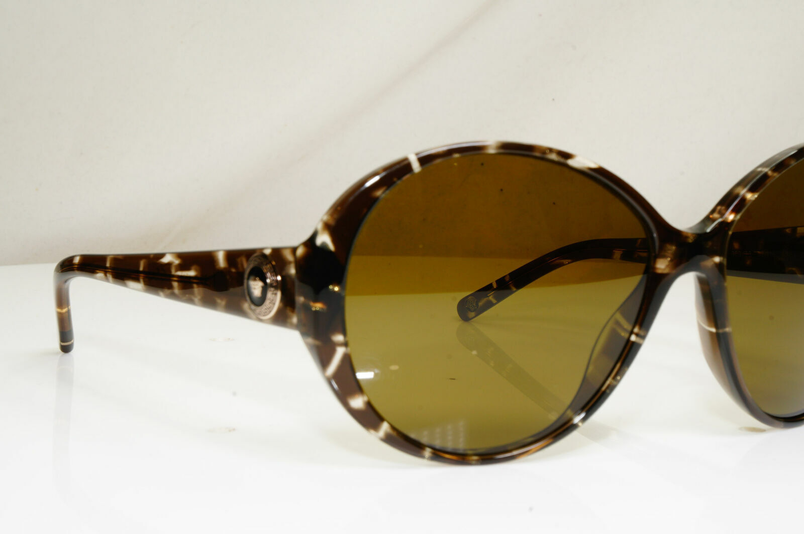 Versace Medusa Gold Marble Brown Oversized Sunglasses Womens 4239 969/73 29421