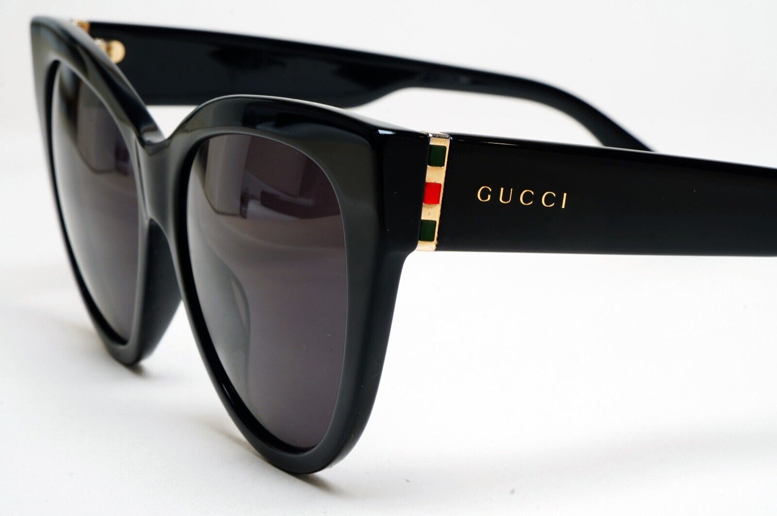 Gucci Sunglasses 2019 Black Cat Eye Square Glossy GG0460S 001 53mm 100225