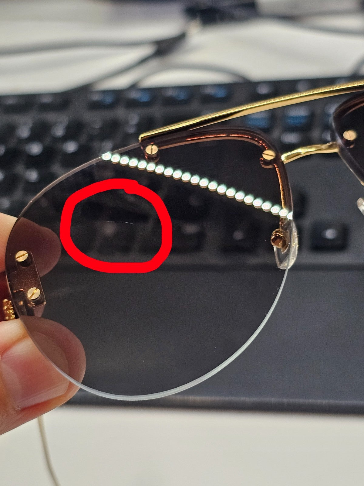 Versace Sunglasses Rimless Pilot Gold Medusa Brown MOD VE 2250 1488/89 [a]