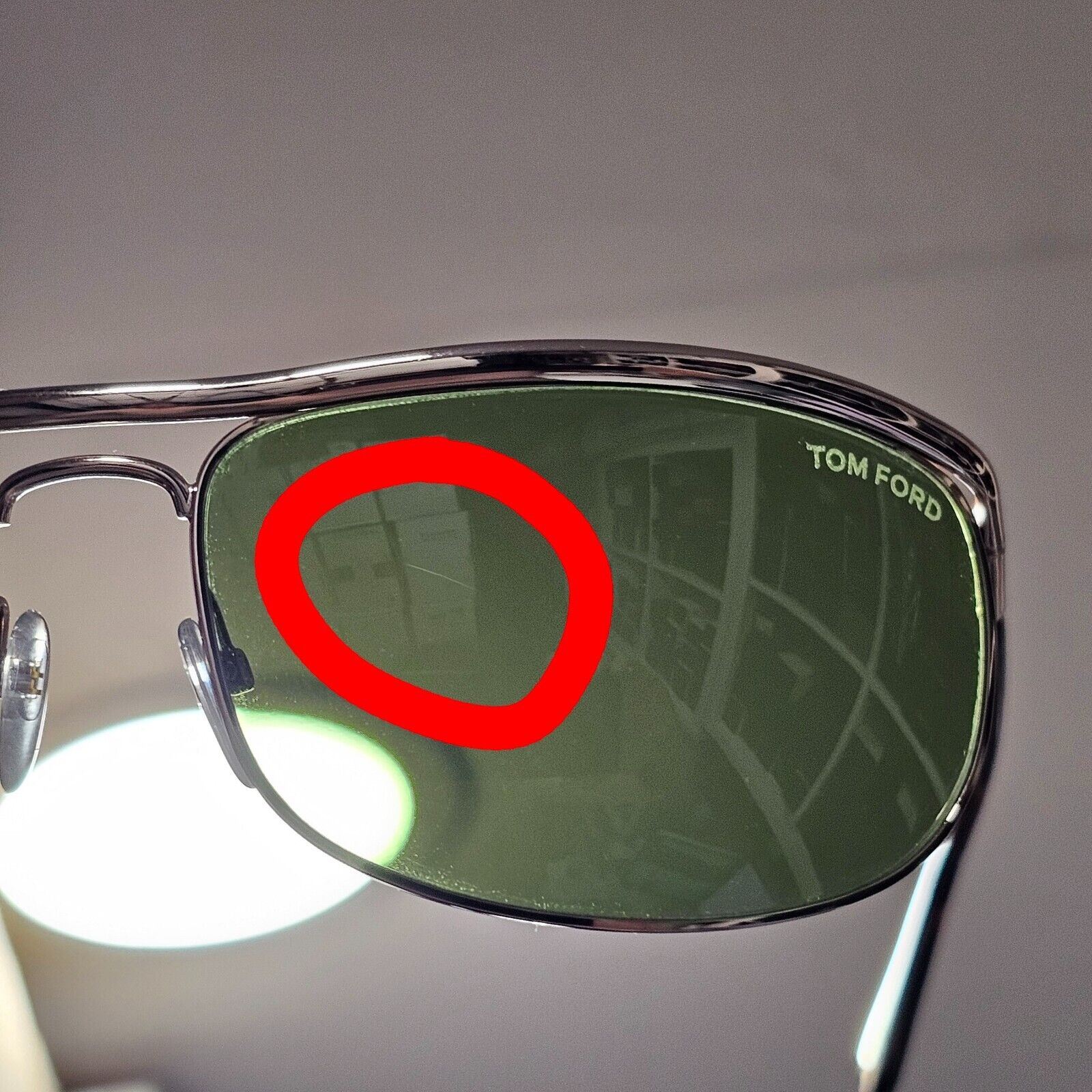 Tom Ford Sunglasses Ryder Gold Green Metal Wrap FT0418 TF 418 28N 68mm