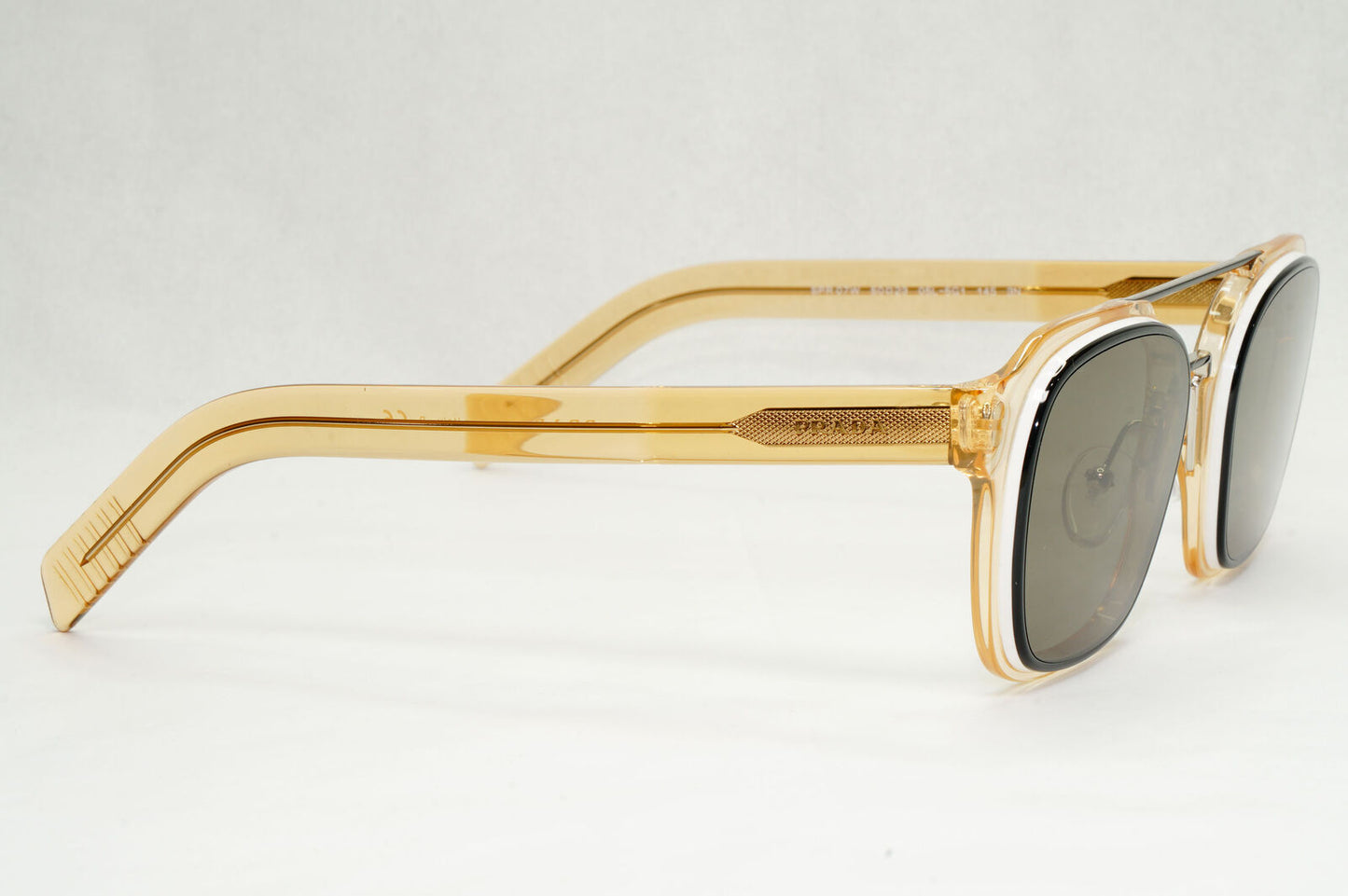 Prada Sunglasses Honey Transparent Caramel Naviator PR07WS SPR 07W 05L-5G1 50mm