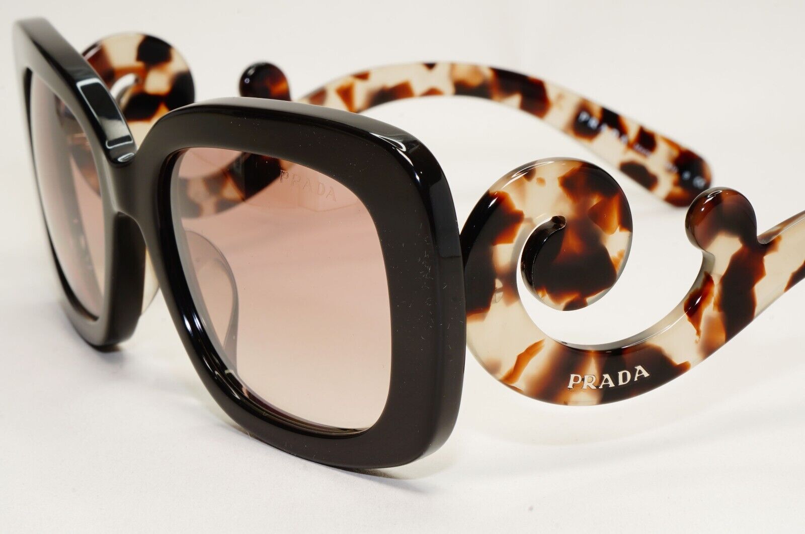 Prada Sunglasses Baroque Swirl Brown Marble Gradient PR27OS-A SPR 27O-A UAO-4O0