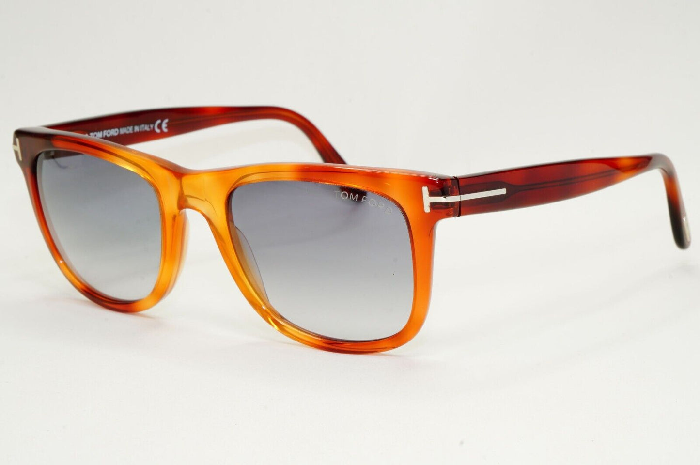 Tom Ford Sunglasses Leo Brown Honey Havana Grey Gradient FT0336 TF 336 52B 52mm