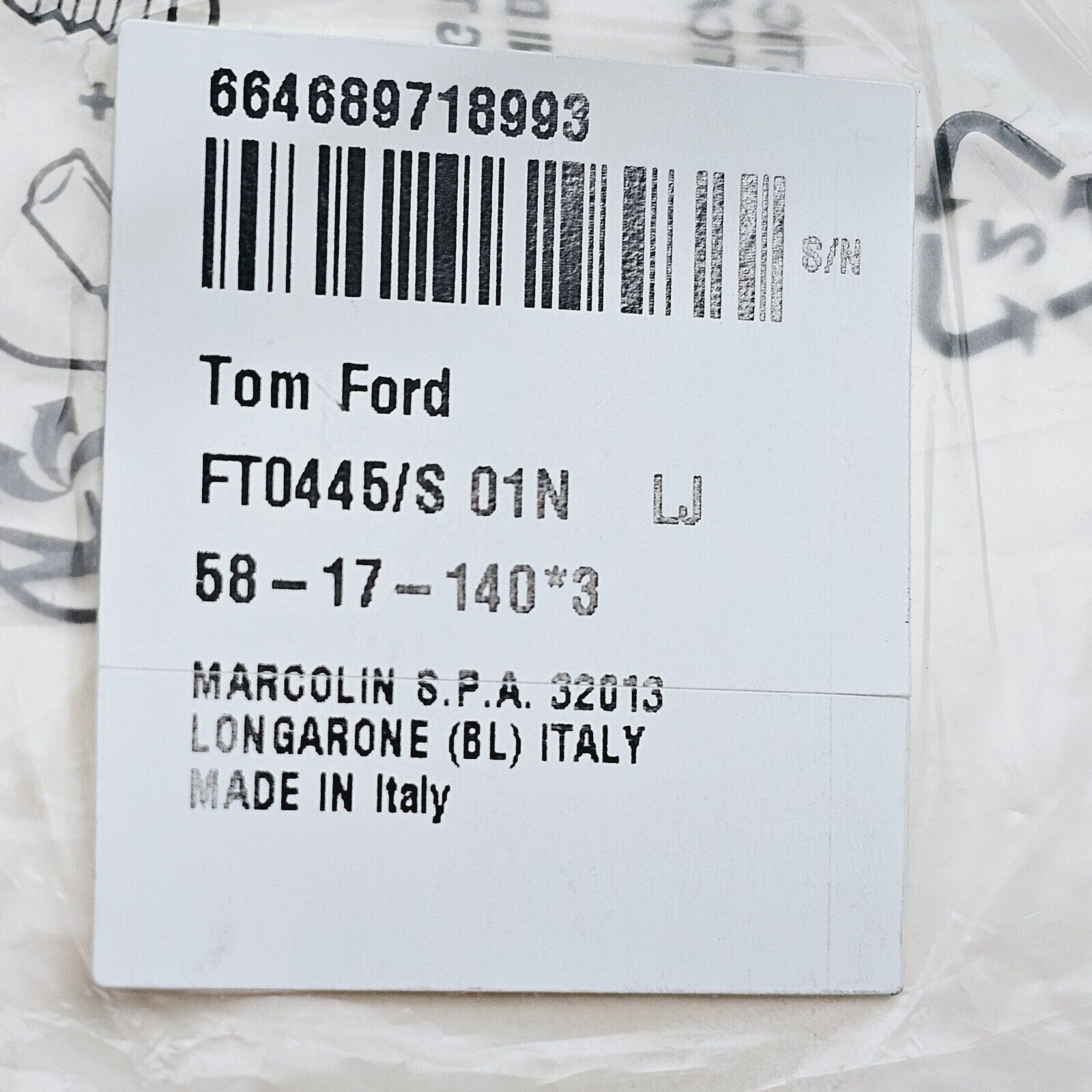 Tom Ford Sunglasses Mason Black Glossy Green Square FT0445 TF 445 01N 58mm