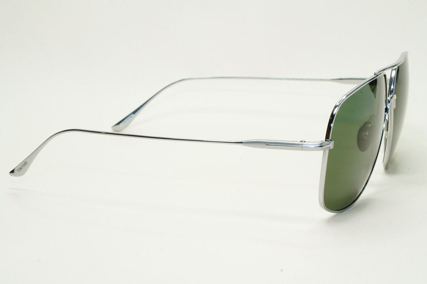 Tom Ford Sunglasses John-02 Titanium Silver Palladium Green FT0746 TF 746 16N