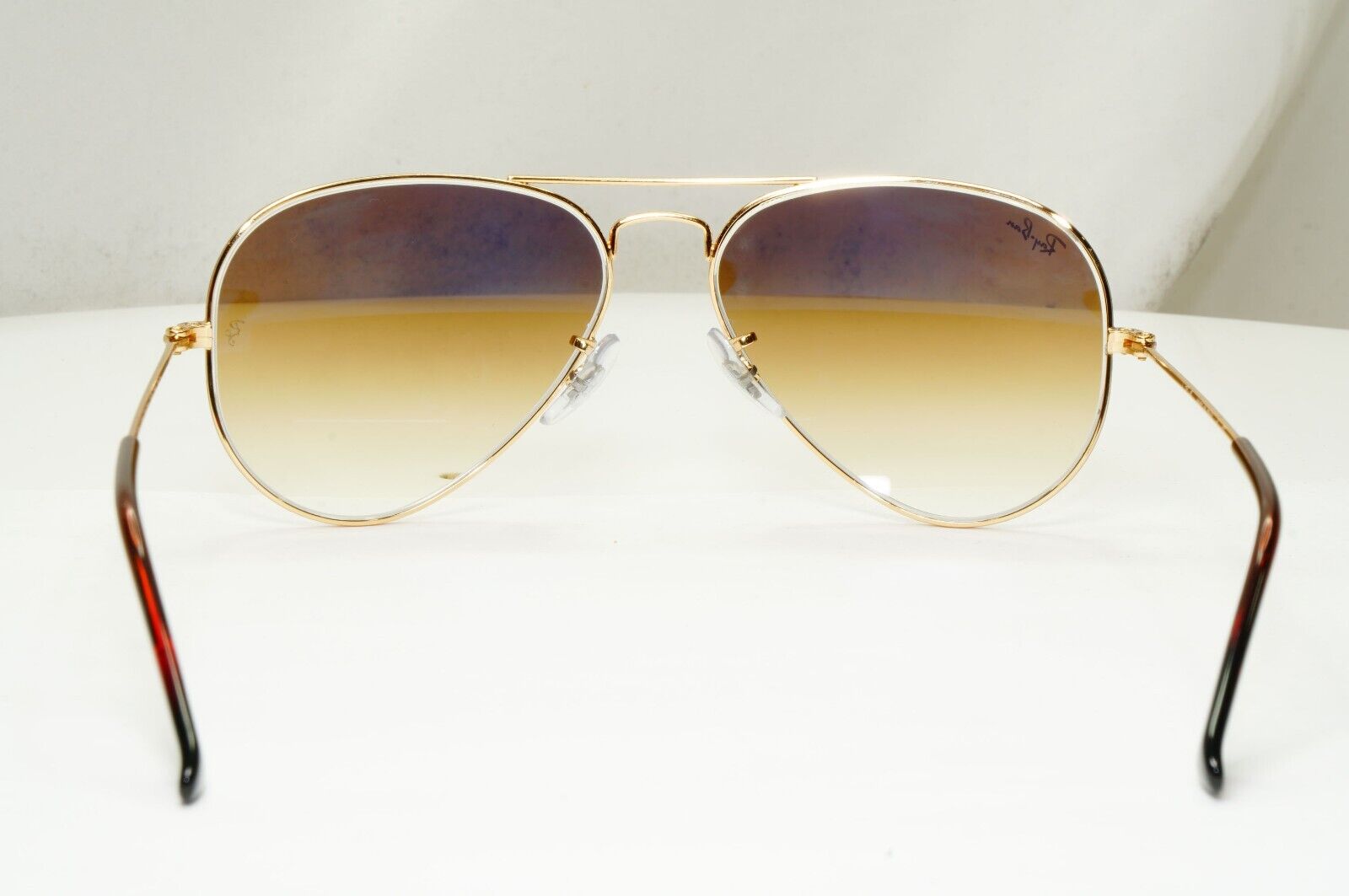 Ray-Ban Sunglasses Aviator Gold Brown Gradient RB 3025 Aviator 001/51 55mm Small