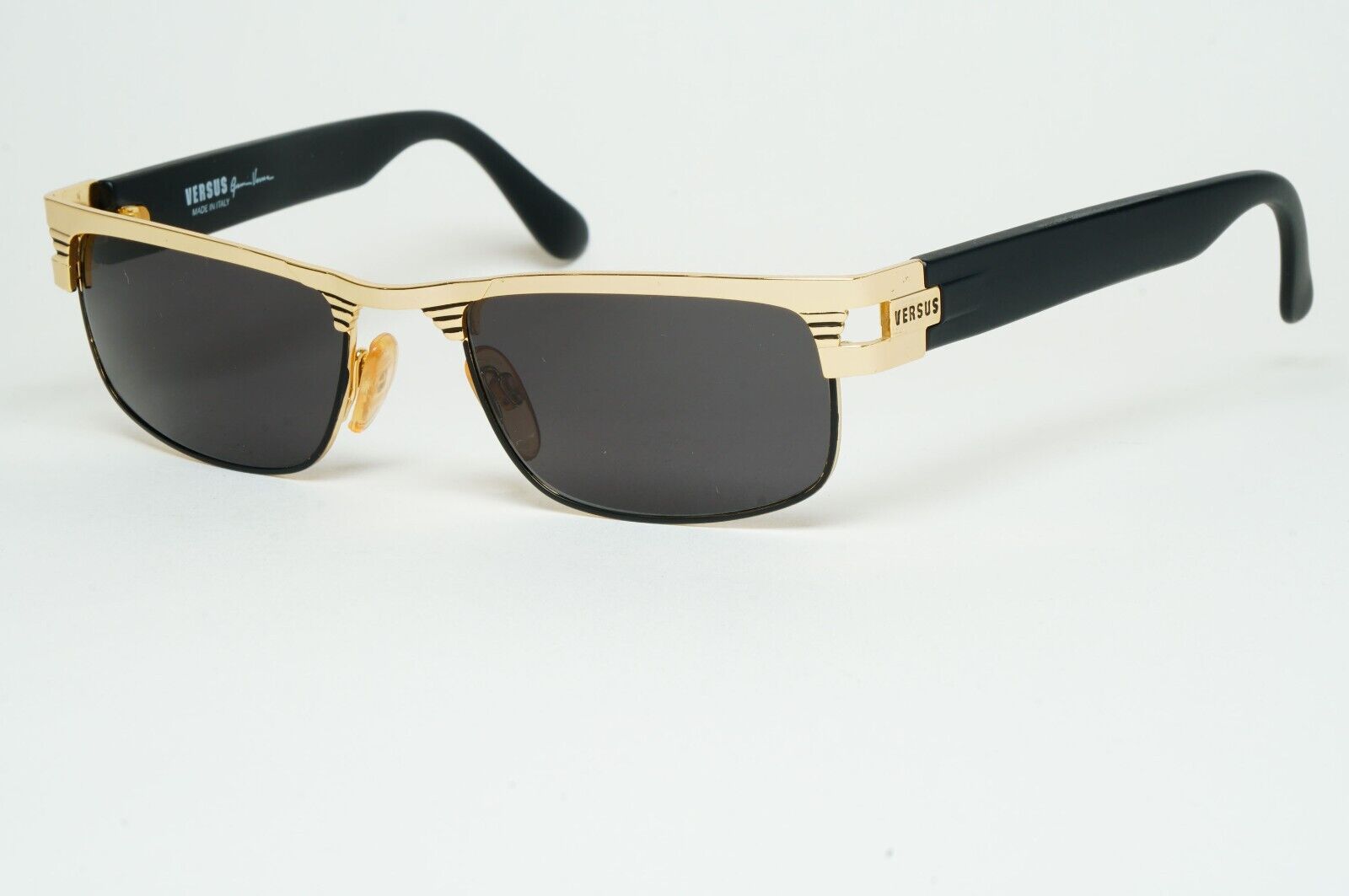 Versus Sunglasses 1996 by Gianni Versace Vintage Gold Black MOD F27 COL 39M