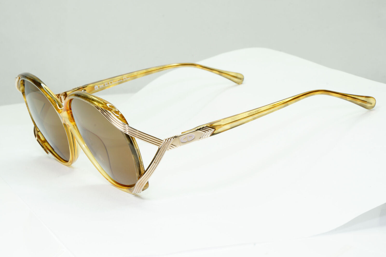 Dior 1990s Vintage Sunglasses Germany Gold Honey Transparent 2520 20 071222