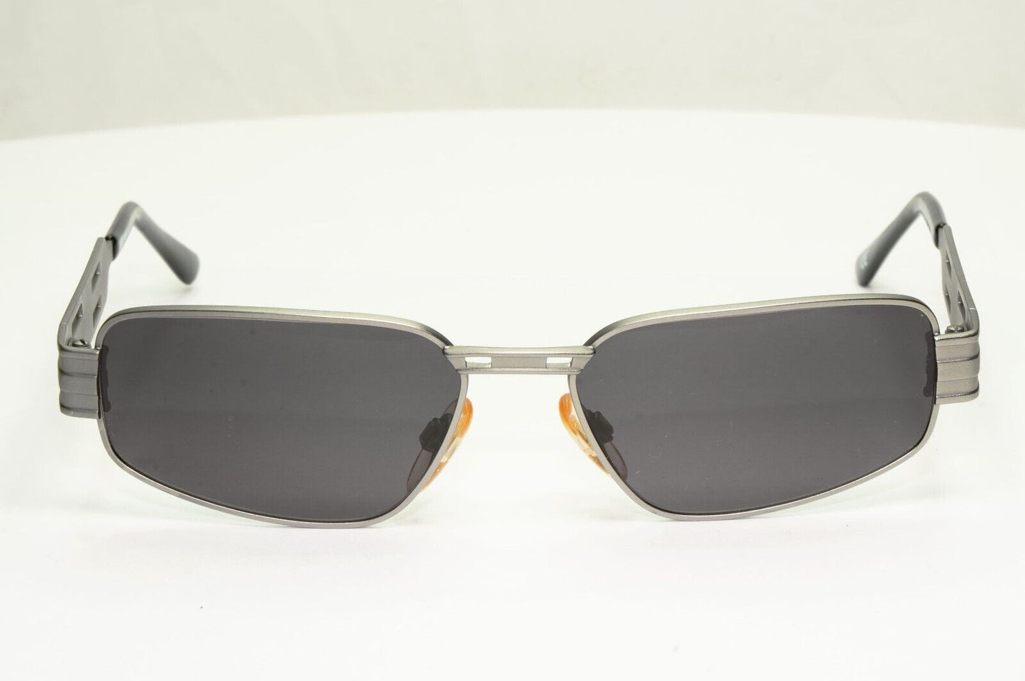 Versus Gianni Versace 1997 Sunglasses Vintage Matte Silver Black MOD R07 COL 77M
