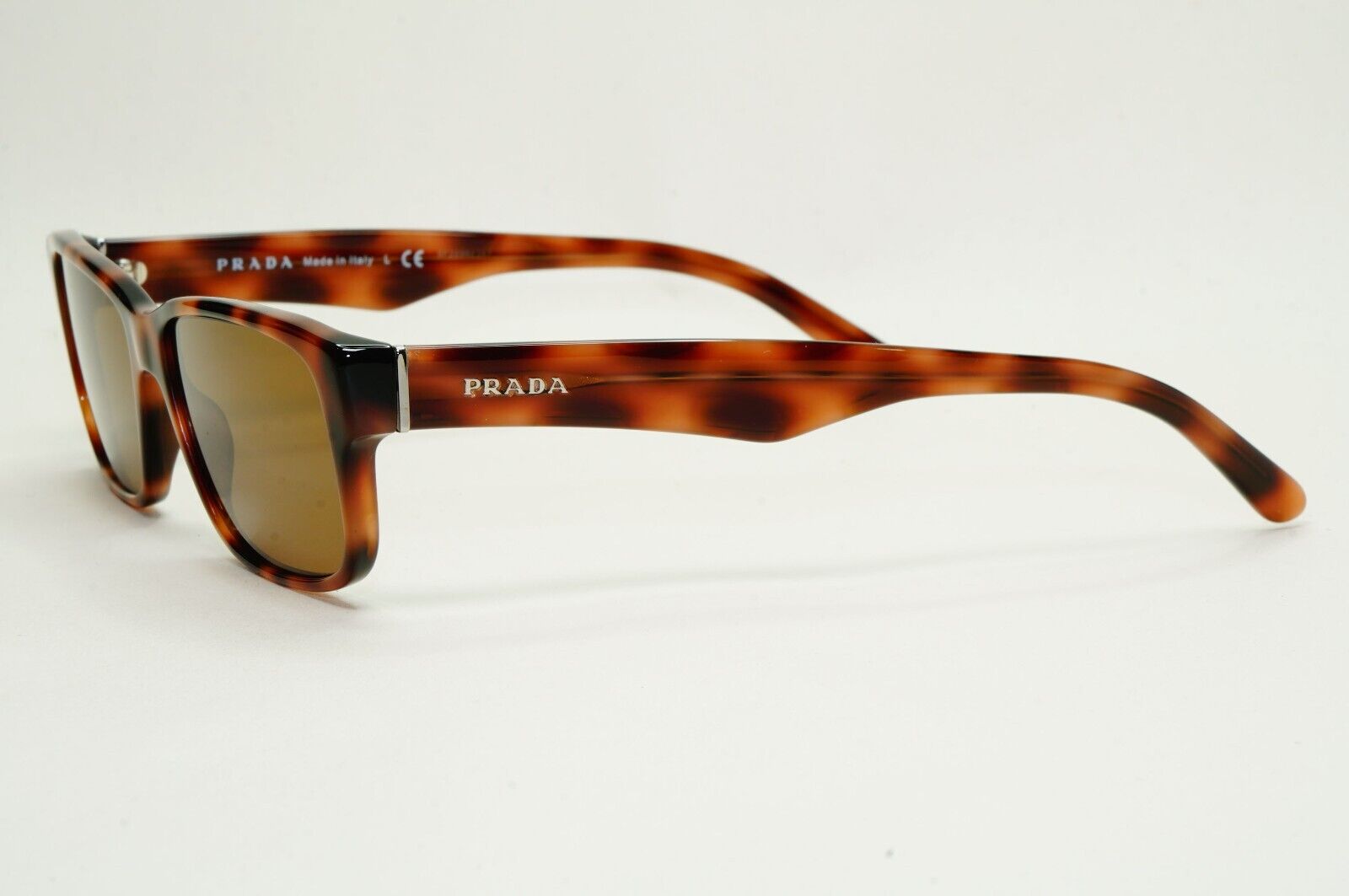 Prada Sunglasses Brown Tortoiseshell Rectangle PR16MV VPR 16M 519-1O1 53mm