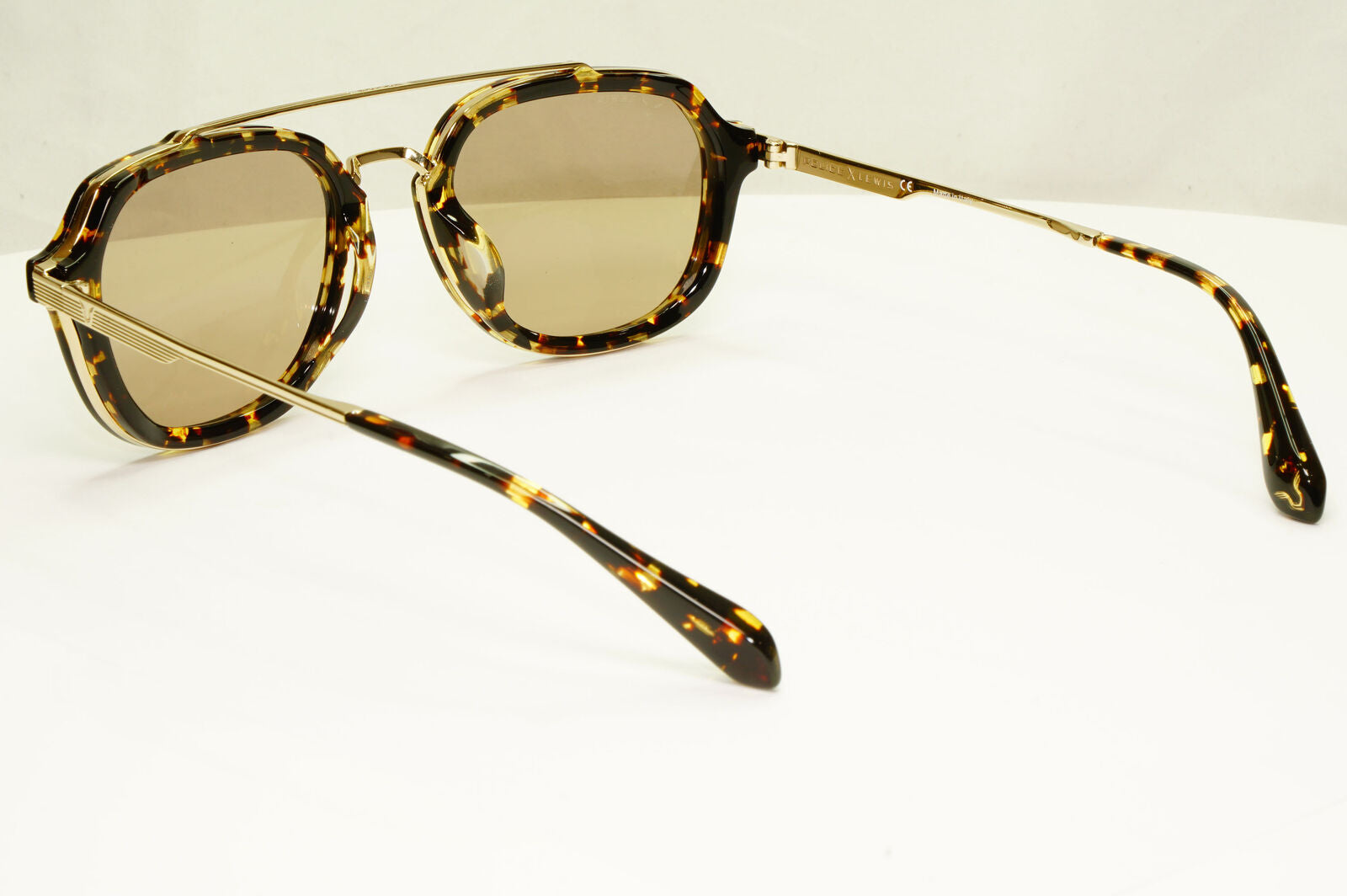 Police Lewis Hamilton F1 Sunglasses Brown Gold Marble 54mm 05 SPL A26 COL 594G