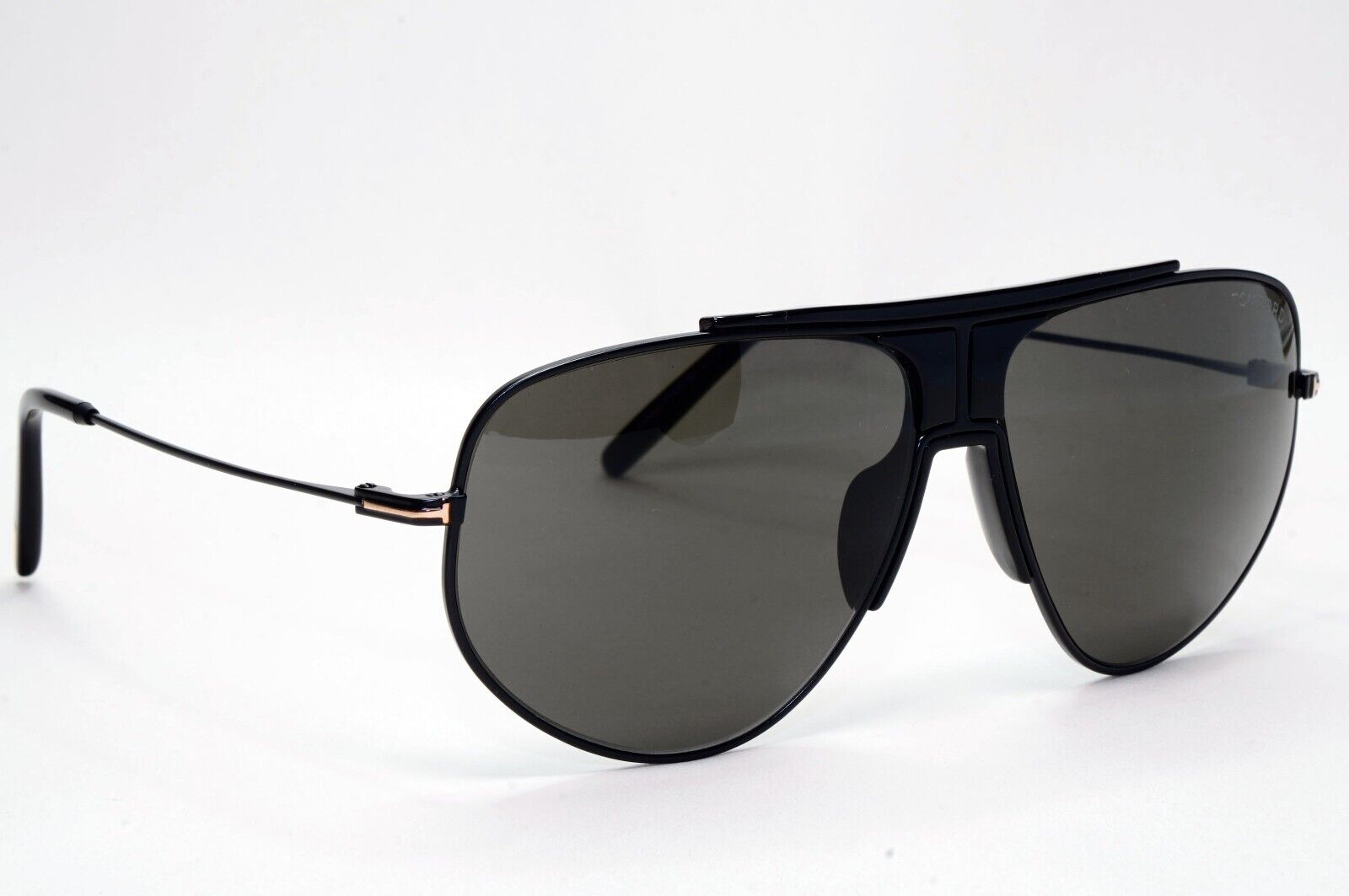 Tom Ford Sunglasses Addison Black Grey Pilot Metal FT0928 TF 928 02A 61mm