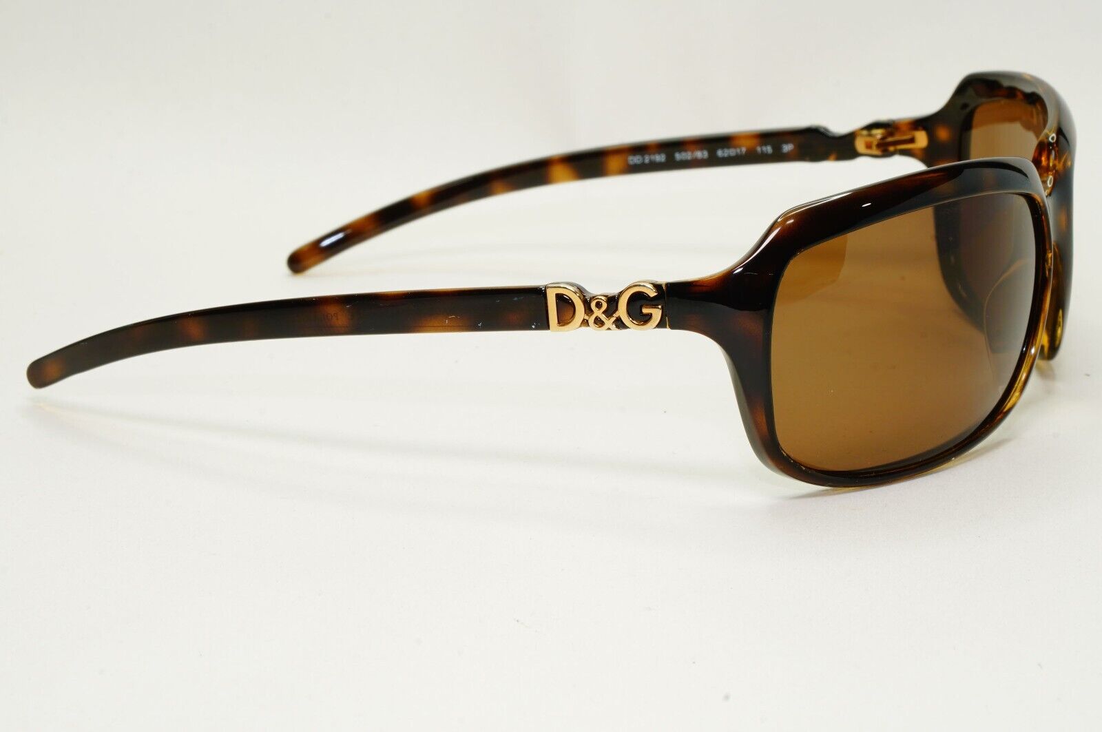 Dolce & Gabbana Sunglasses 2008 Vintage Brown Wrap D&G DD 2192 502/83 031124