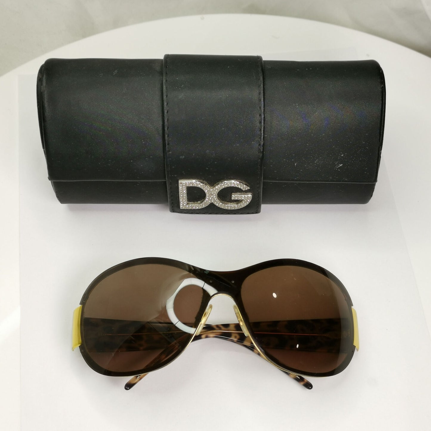 Authentic Dolce & Gabbana Womens Vintage Sunglasses Brown DG 2018 185/73 010122