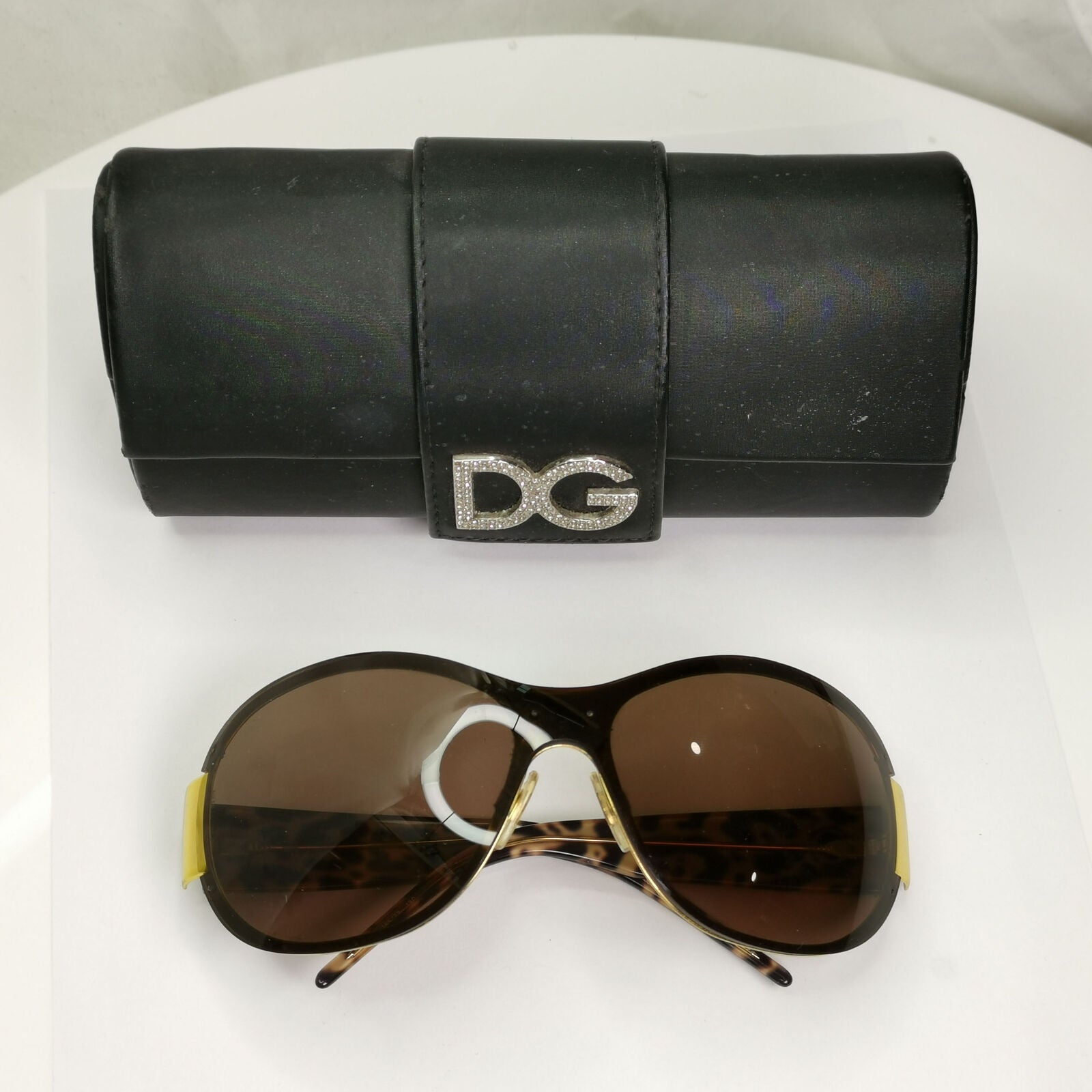 Authentic Dolce & Gabbana Womens Vintage Sunglasses Brown DG 2018 185/73 010122