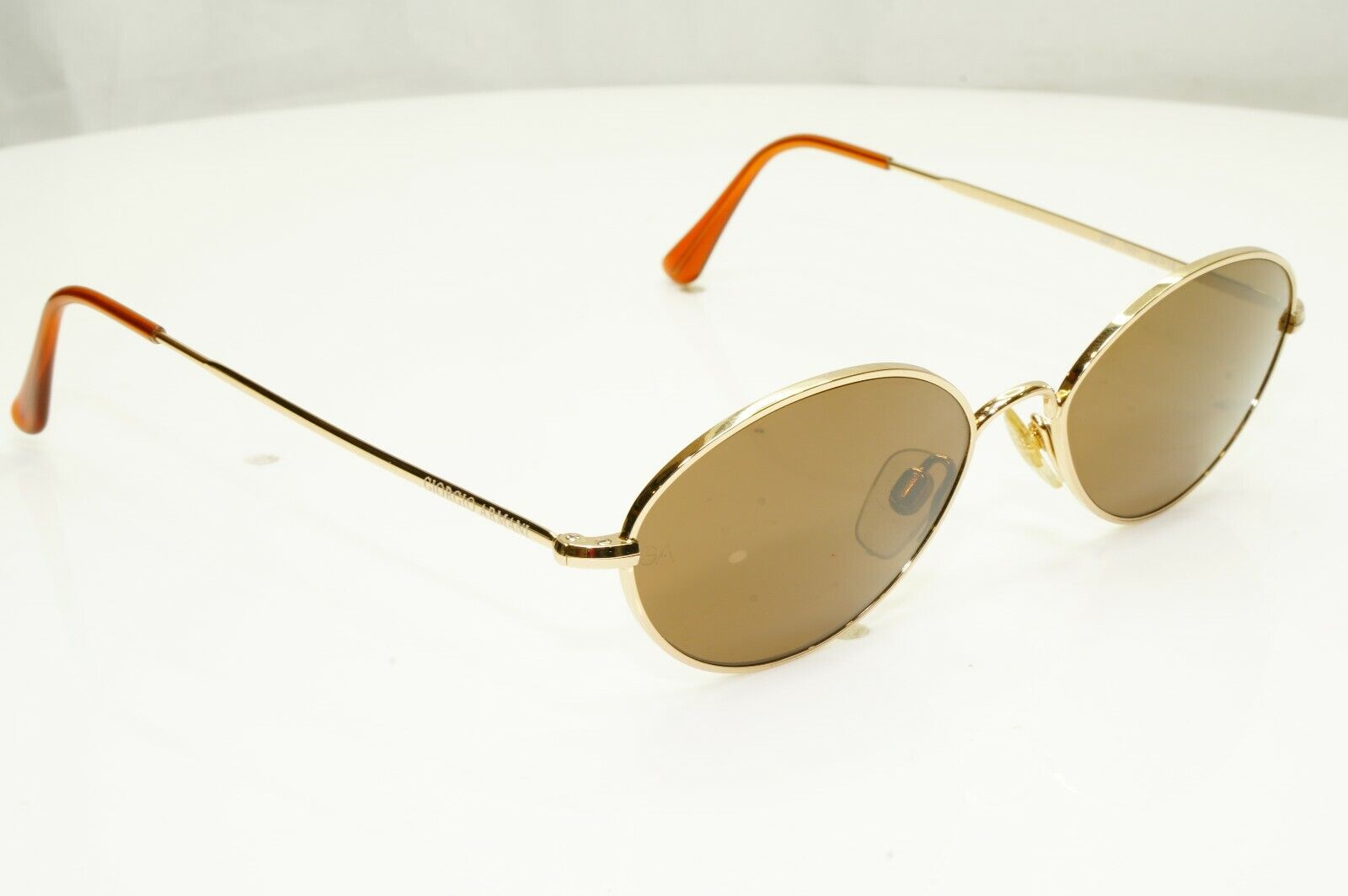 Authentic Giorgio Armani 1997 Vintage Sunglasses Metal Gold Mens Womens 221 743
