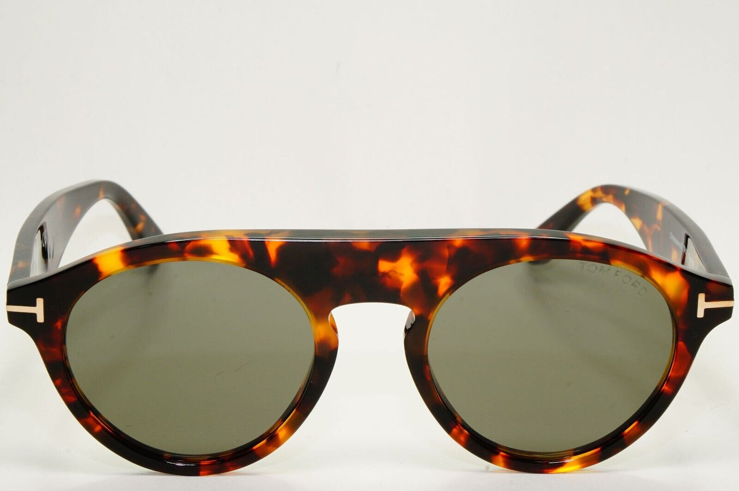 Tom Ford Sunglasses Christopher-02 Brown Tortoiseshell Green FT0633 TF 633 52A