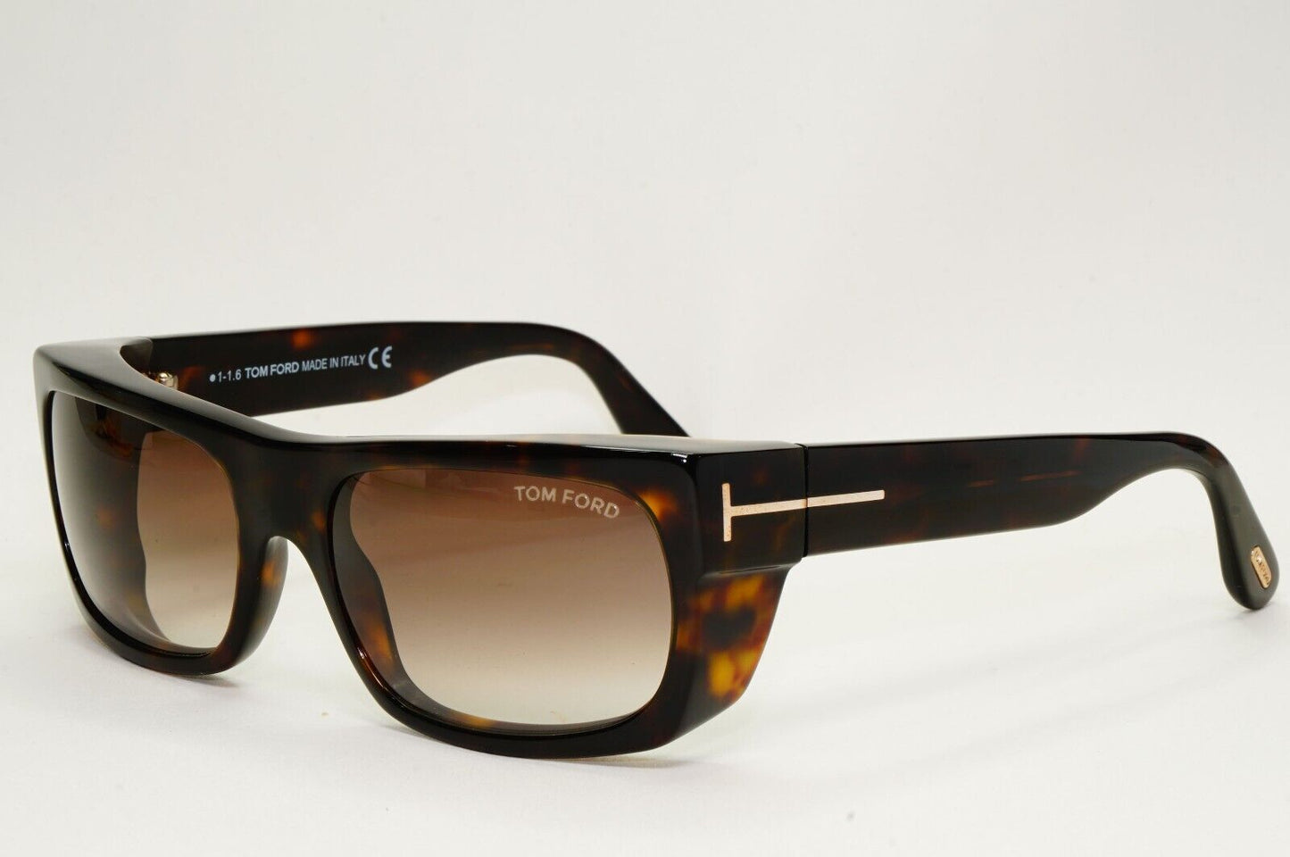 Tom Ford Sunglasses Toby Dark Brown Gradient Square Acetate FT0440 TF 440 52K