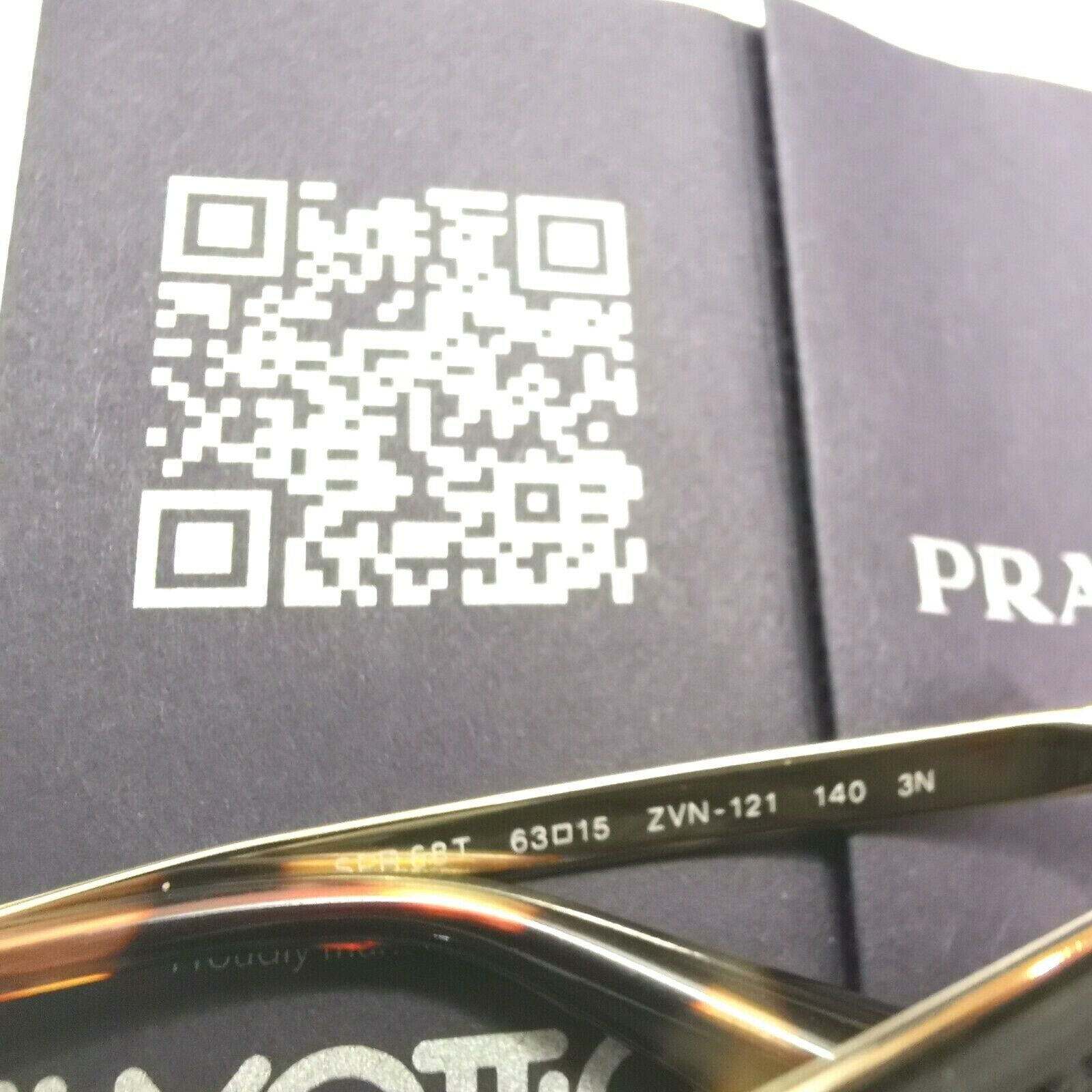 Authentic PRADA Womens Gold Silver Sunglasses Cinema Floral SPR 68T ZVN-121