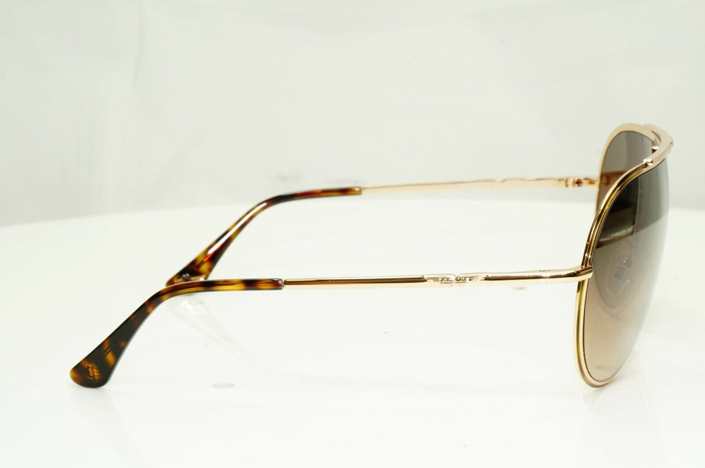 Police Gold Brown Gradient Shield Visor Ski Metal Sunglasses Mens SPL 964 0330