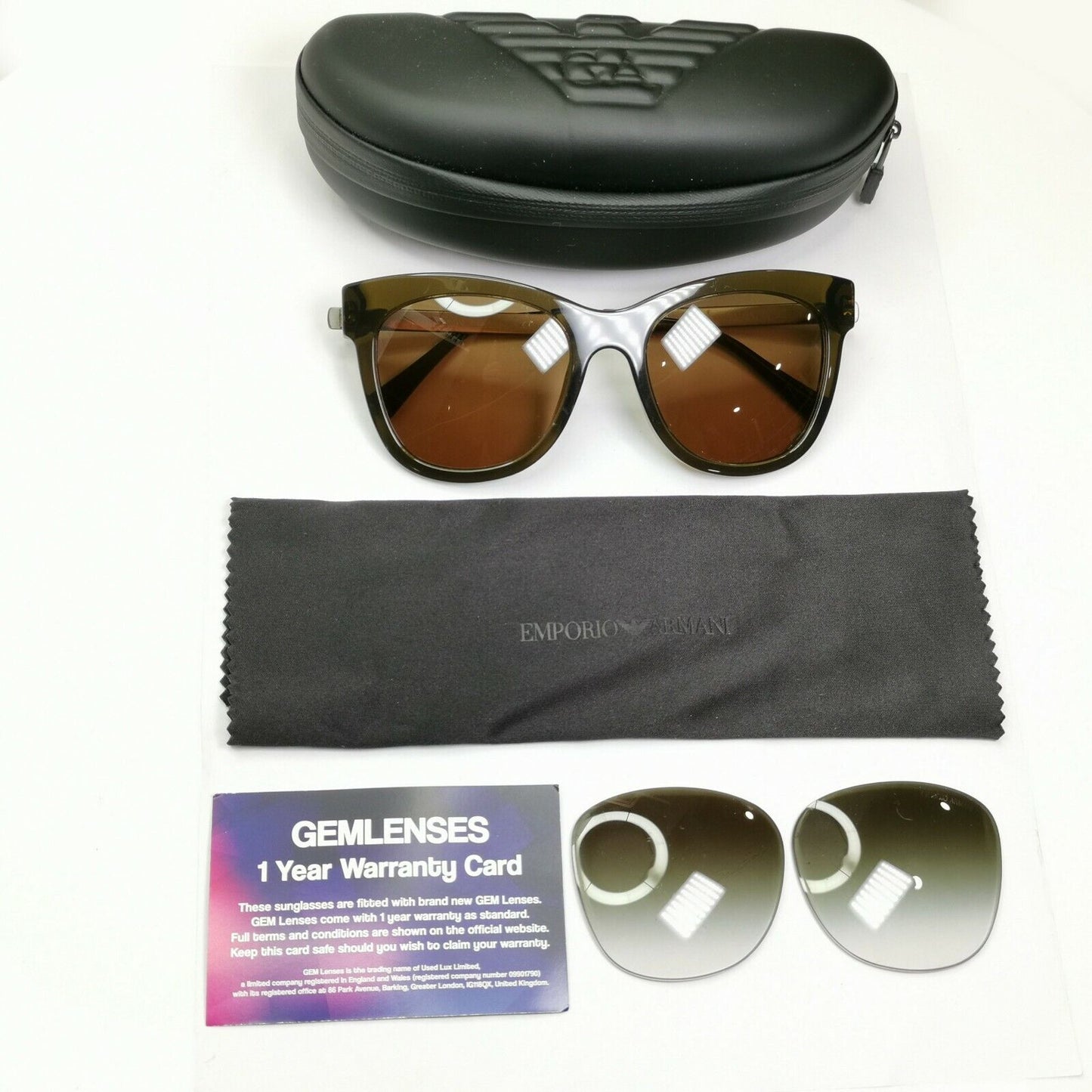 Authentic GIORGIO ARMANI Womens Sunglasses Brown Vintage AR 8011 5030/8E 27025