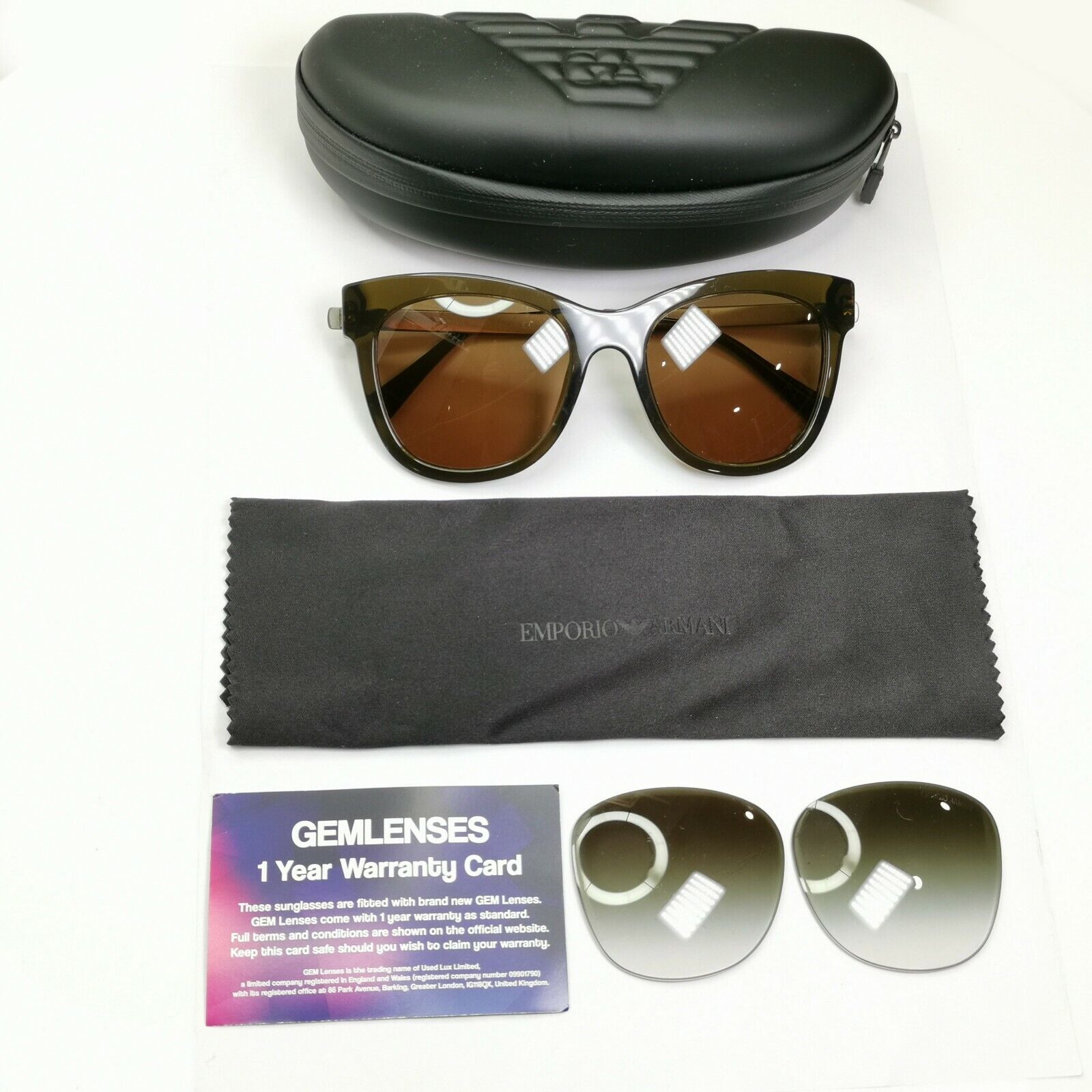 Authentic GIORGIO ARMANI Womens Sunglasses Brown Vintage AR 8011 5030/8E 27025