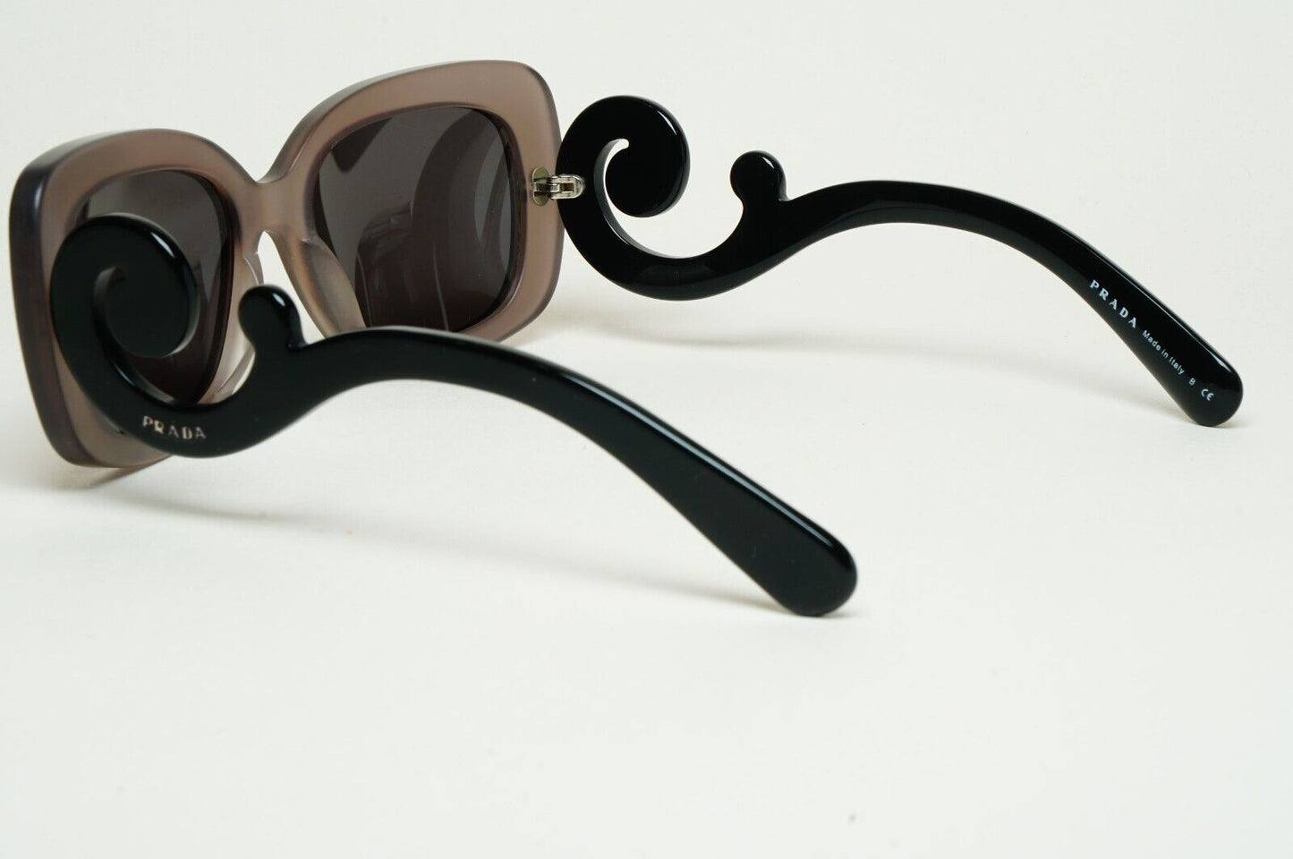 Prada Sunglasses Baroque Swirl Brown Black Square PR27OS SPR 27O UBV-4P0 250125
