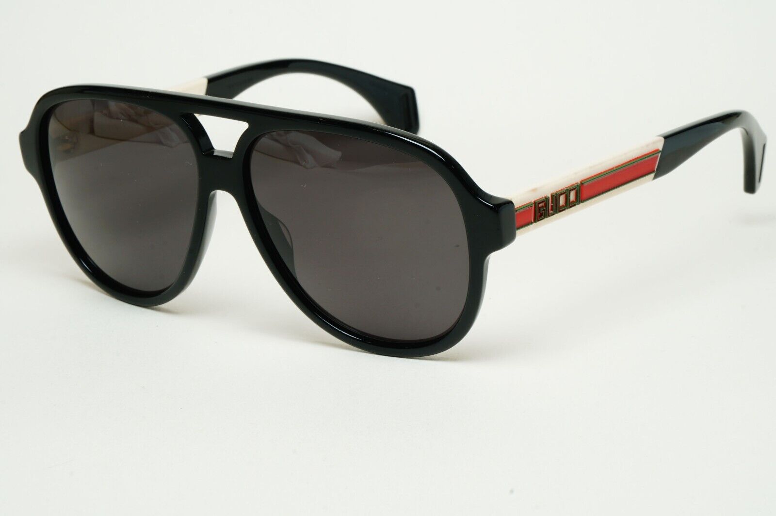 Gucci Sunglasses 2019 Black Pilot Red Green Letters GG0463S 002 58mm 280125