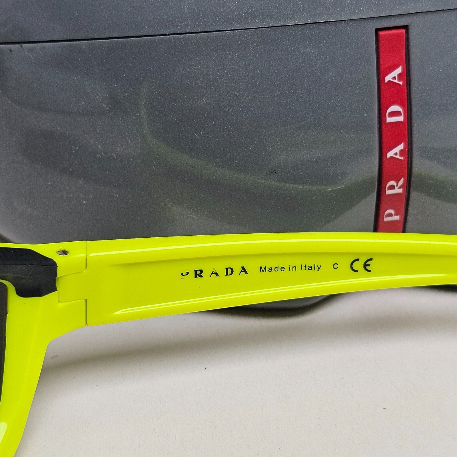 Prada Sunglasses Fluorescent Yellow Green Black PS04US SPS 04U 367-0A7 231124