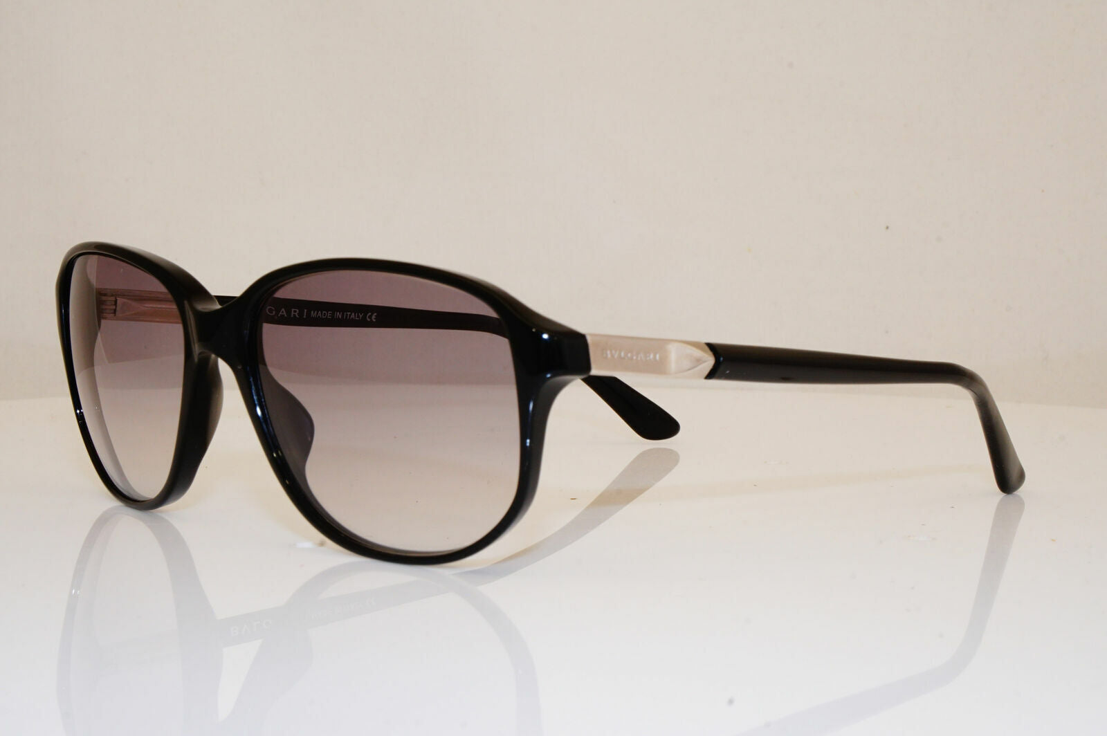 Authentic BVLGARI Mens Womens Diamante Vintage Sunglasses Black 703 501 26211