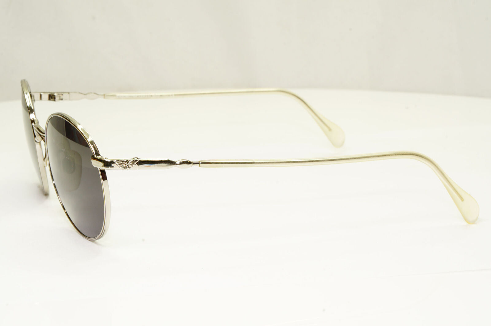 Emporio Armani 1997 Vintage Sunglasses Mens Womens Round Silver Black 059-S 707
