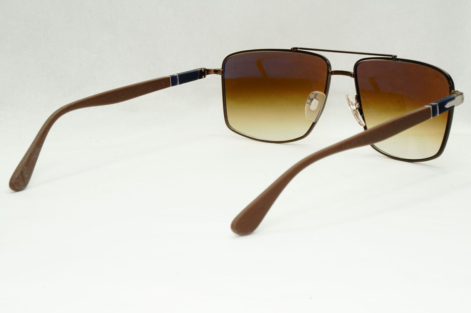 Persol Sunglasses 2013 Navigator Brown Gradient Metal Pilot 2430-S 1020/51 58mm