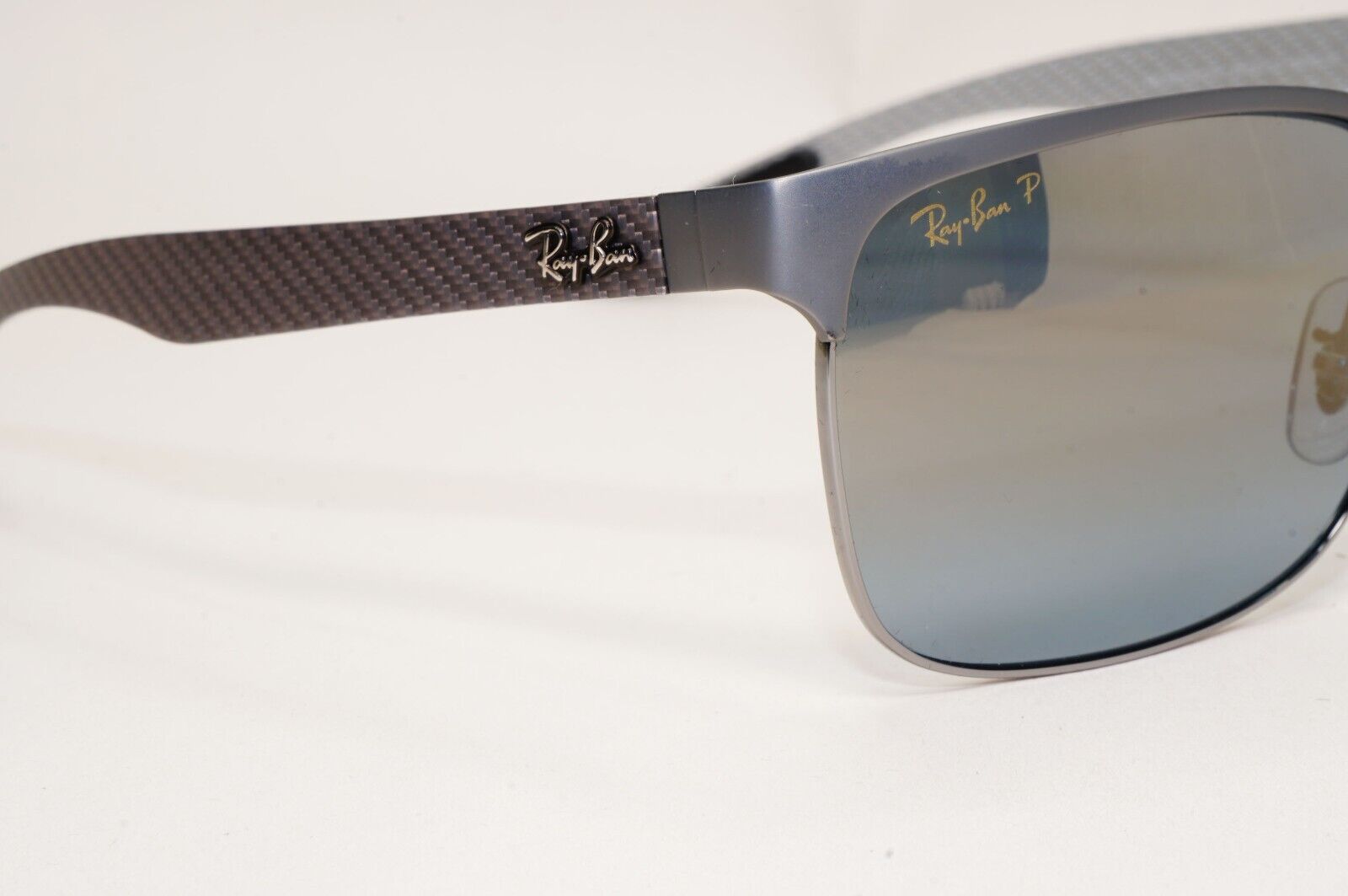 Ray-Ban Sunglasses Carbon Fibre Polarised Tech Chromance Grey RB 8319-CH 9075/J0
