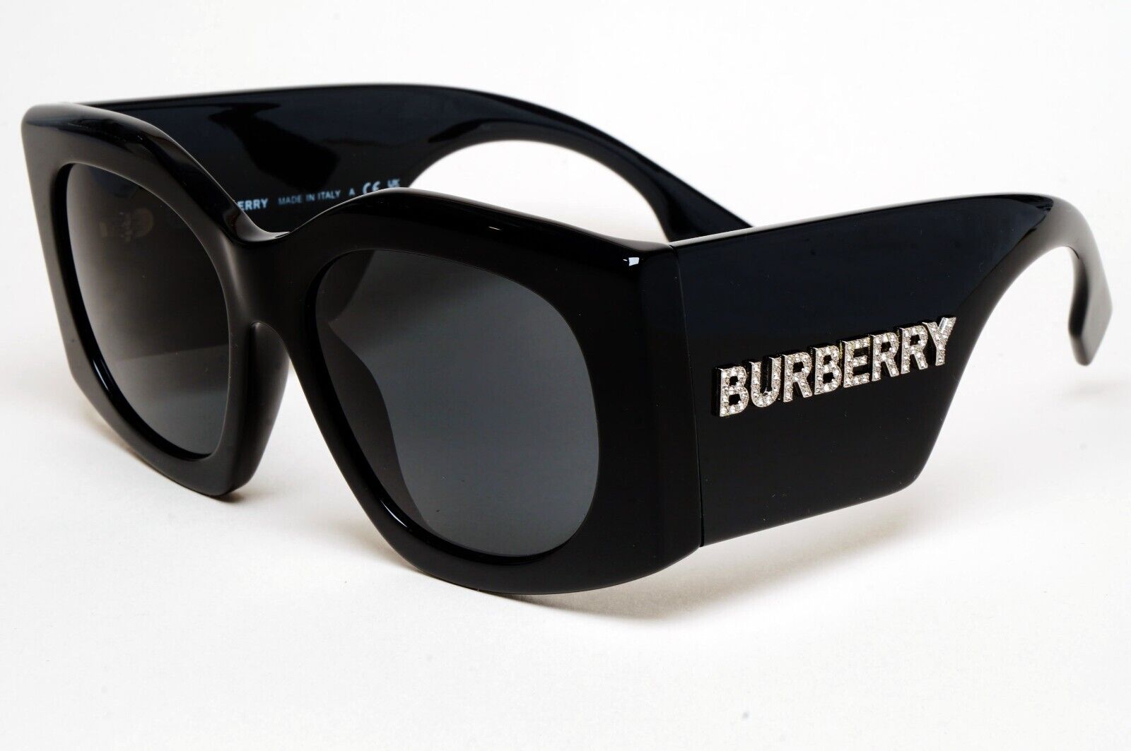 Burberry Sunglasses Madeline Black Oversized Square Large BE 4388-U 3001/87
