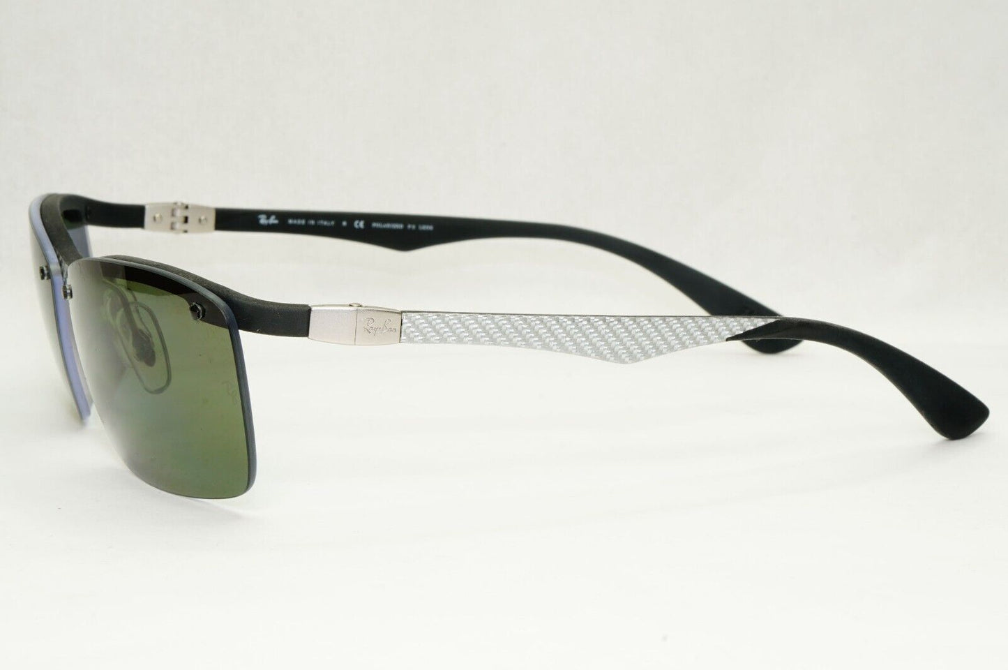 Ray-Ban Sunglasses Carbon Fibre 2013 Polarized Silver Green RB 8312 125/9A
