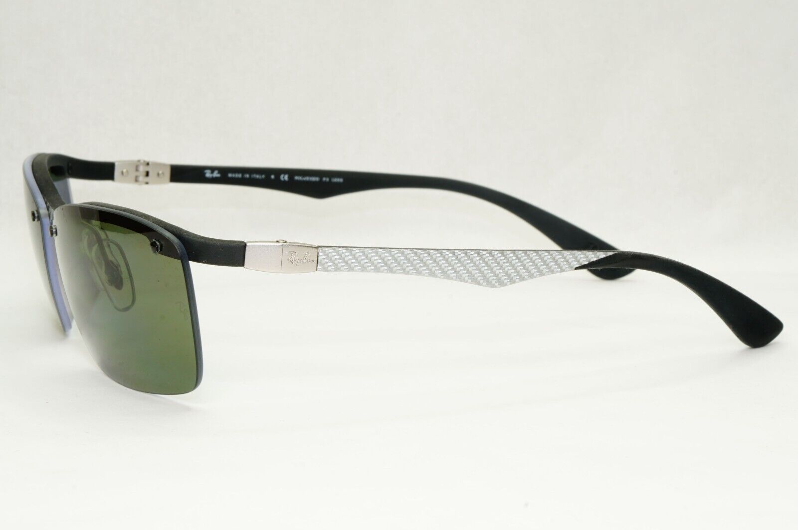 Ray-Ban Sunglasses Carbon Fibre 2013 Polarized Silver Green RB 8312 125/9A