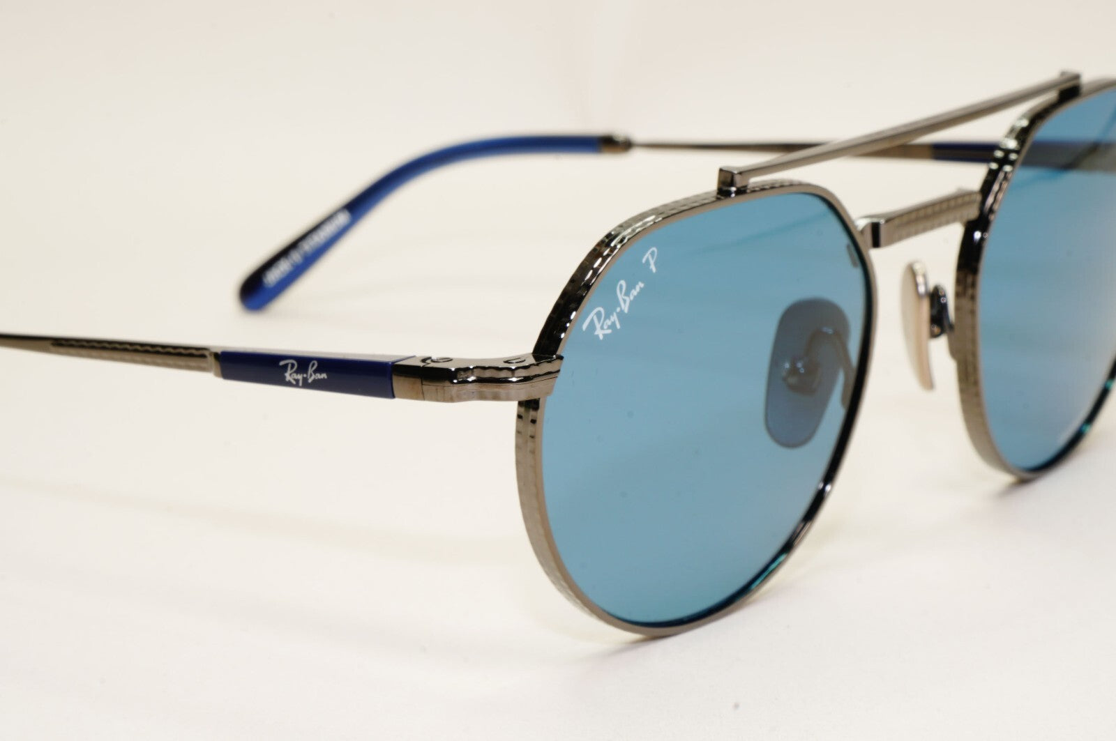 Ray-Ban Sunglasses Jack II Titanium Polarized Blue RB 8265 3142/S2 51mm [a]