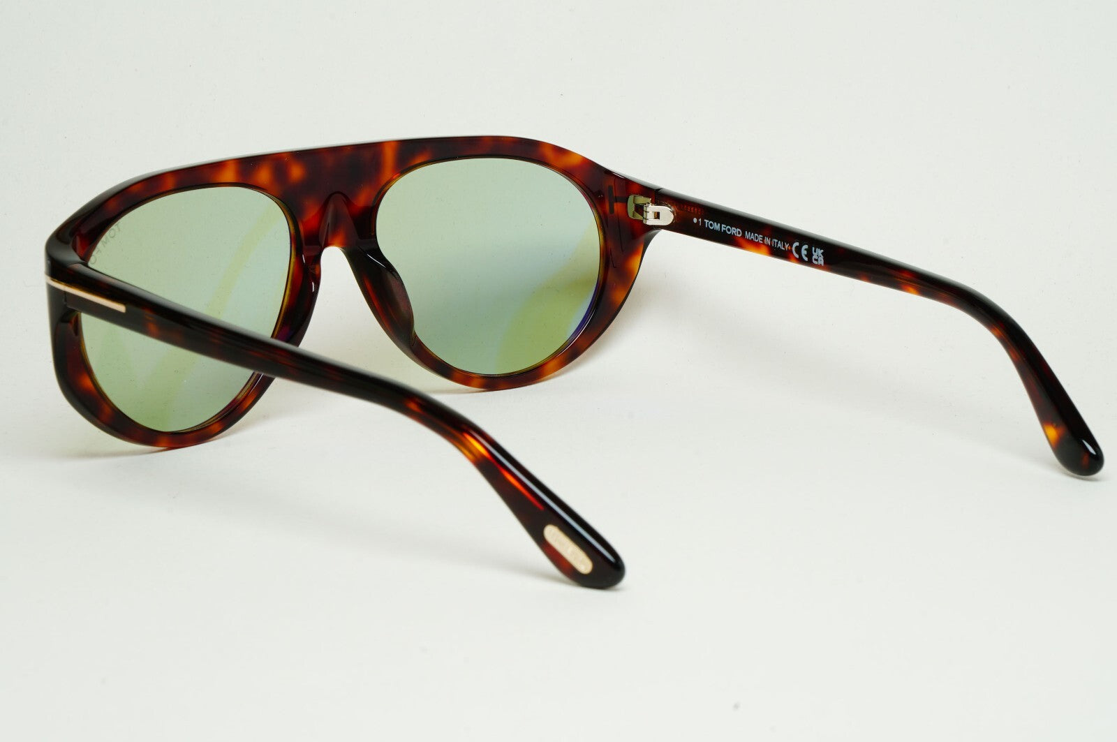 Tom Ford Sunglasses Rex-02 Photochromic Green Brown Tortoise FT1001 TF 1001 54N