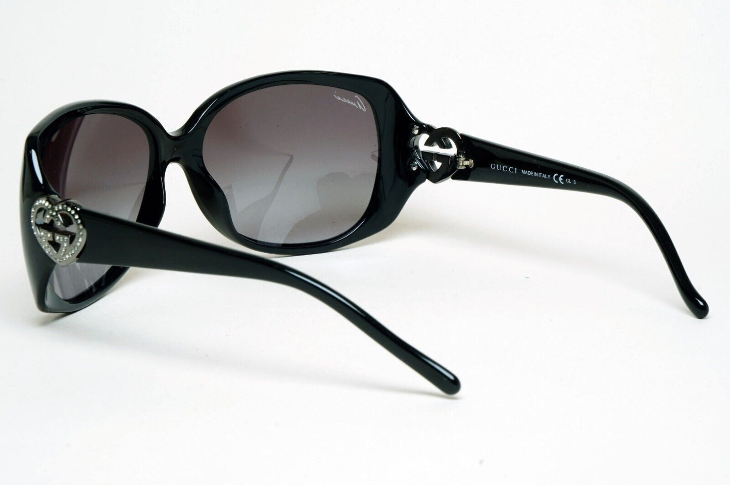 Gucci Sunglasses 2011 Vintage Heart Black Grey Silver GG 3548/S D28PT 290125