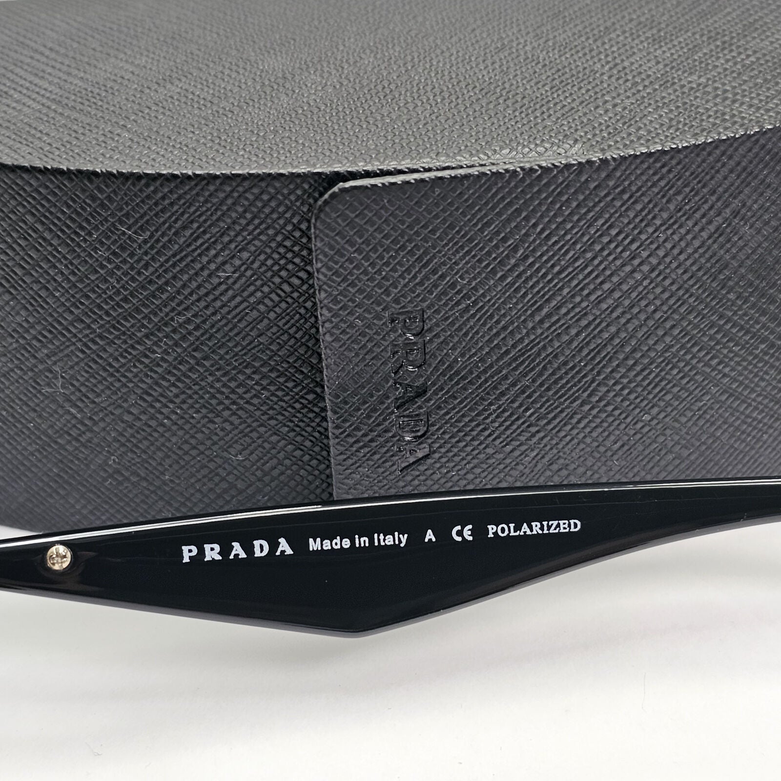 Prada Sunglasses Triangle Logo Black Gold Pilot PR53QS SPR 53Q ZVN-5Z1 130224