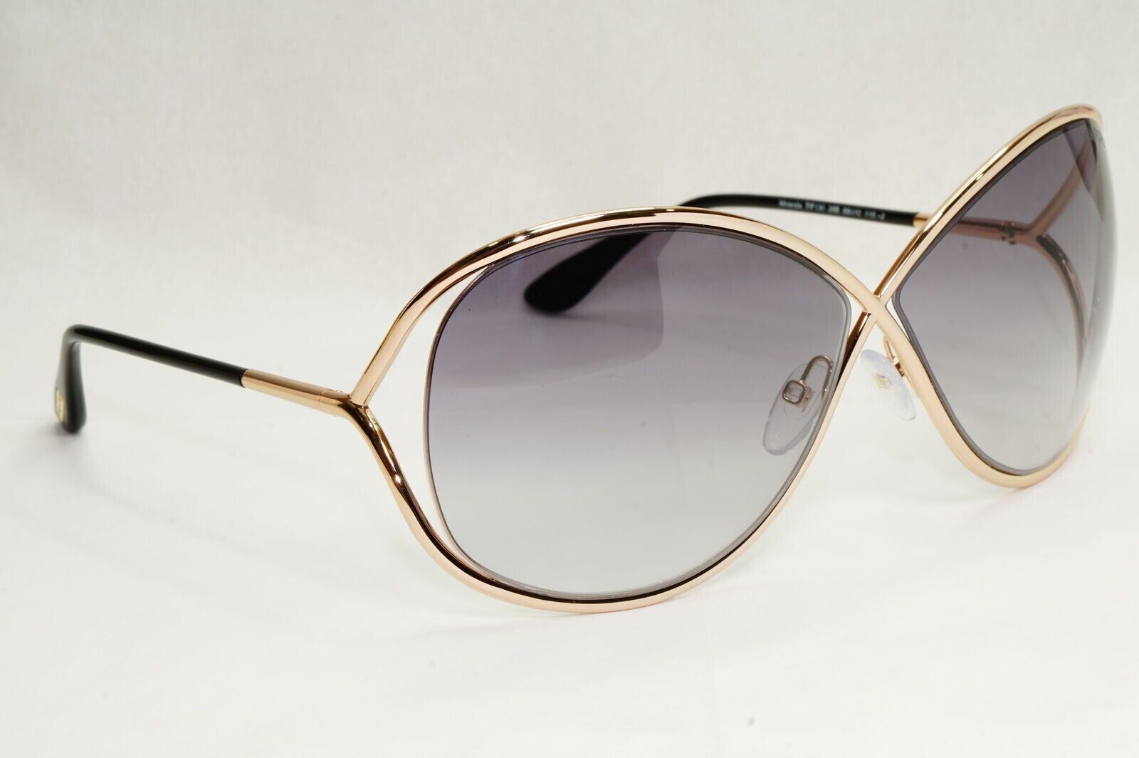 Tom Ford Sunglasses Miranda Gold Grey Gradient Smoke FT0130 TF 130 28B 220324