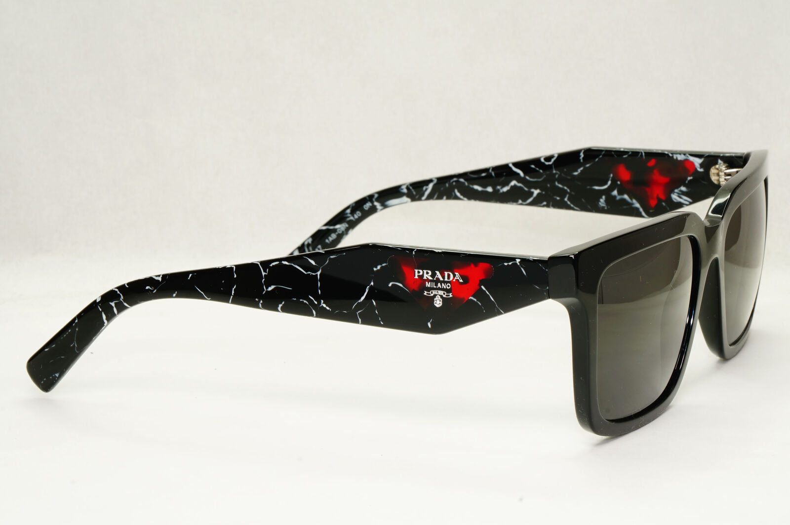 Prada Sunglasses Symbole Triangle Black Marble Square PR27YS SPR 27Y 1AB-08N
