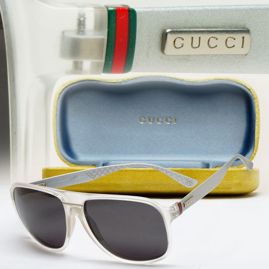 Gucci Sunglasses 2013 Vintage Aluminum Grey Matte GG 1076/S JWIHI 59mm 290125