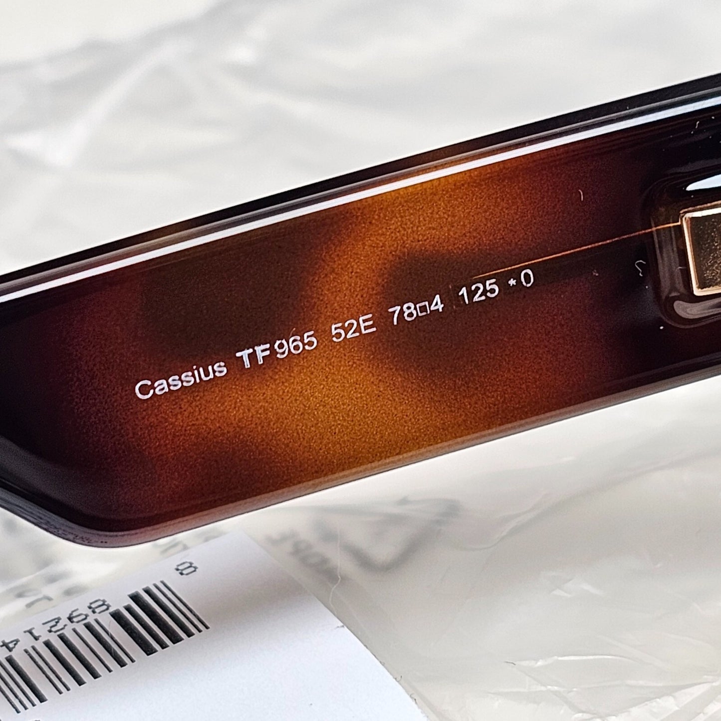 Tom Ford Sunglasses Cassius Brown Tortoise Yellow Wrap Visor FT0965 TF 965 52E A