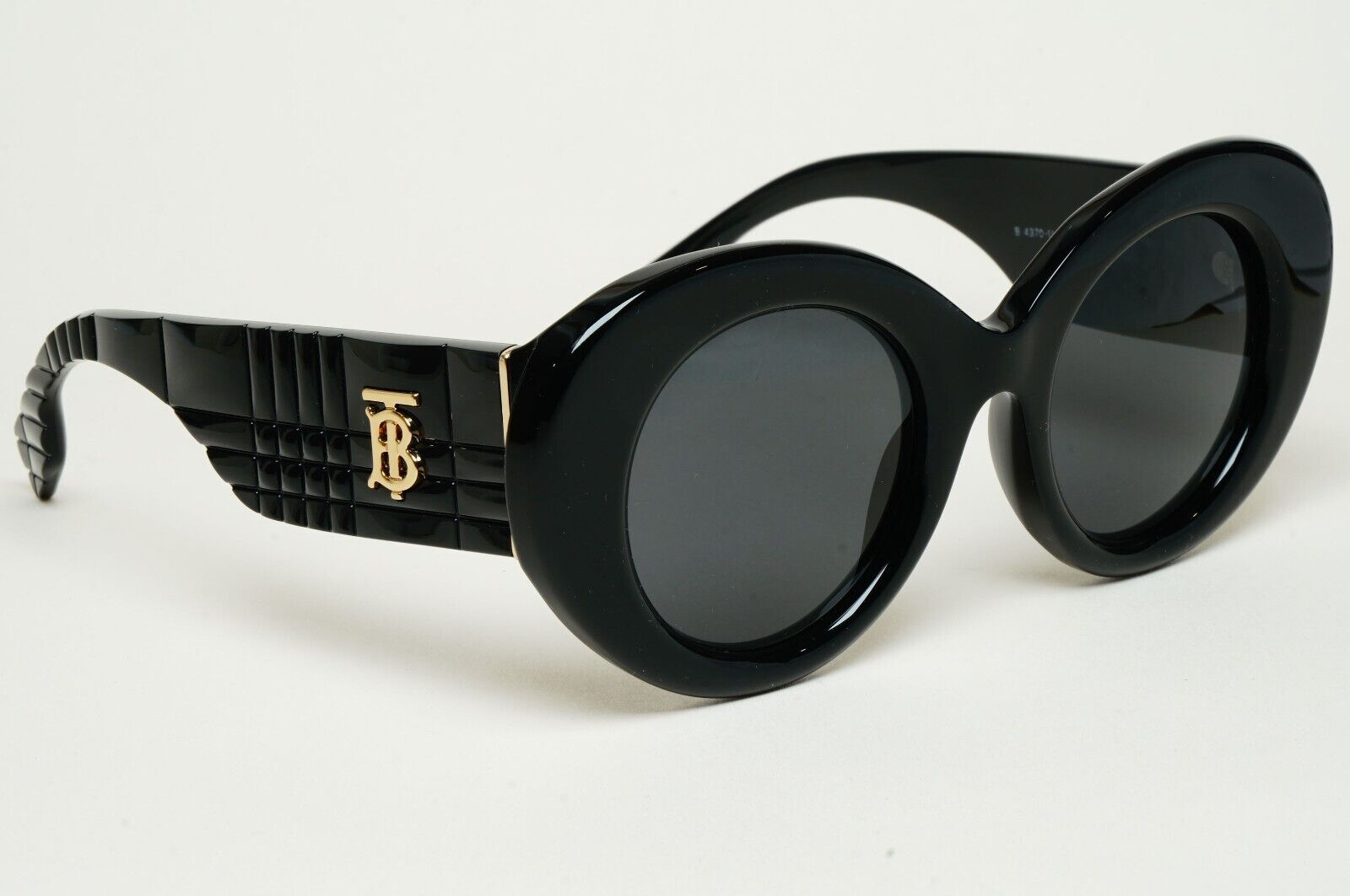 Burberry Sunglasses Margot Black Gold Large Oval BE 4370-U 3001/87 49mm